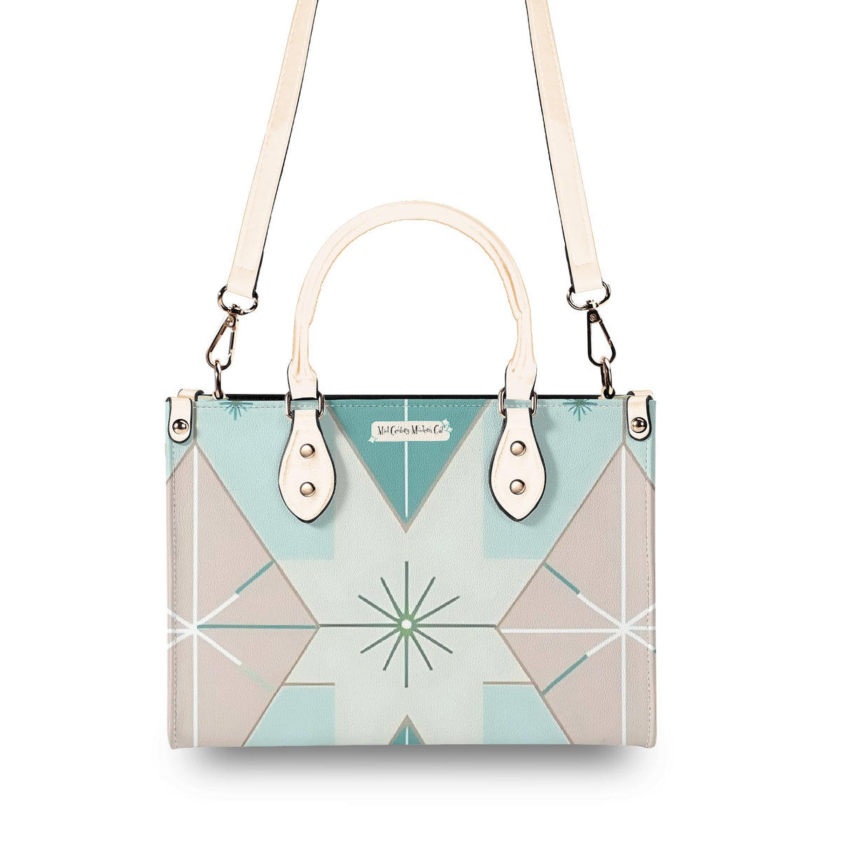 Fly Me To The Moon, Kitschy Mod Martini Gal, Mid Century Modern Gal Signature Handbag, Shoulder Bag - Mid Century Modern Gal