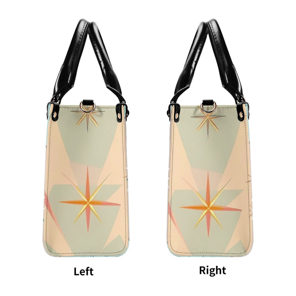 Fly Me To The Moon, Kitschy Mod Martini Gal, Mid Century Modern Gal Signature Handbag, Shoulder Bag