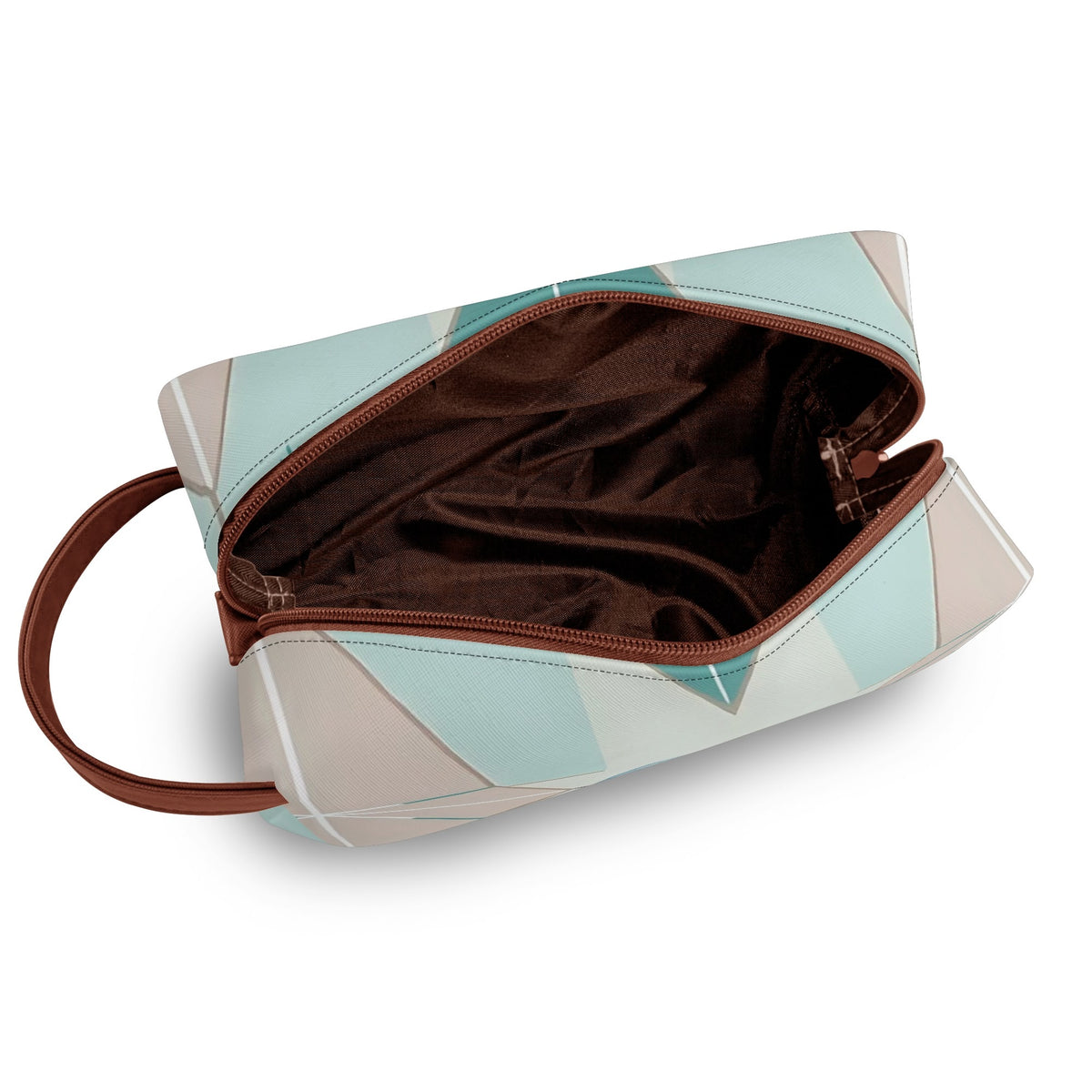 Kitschy Mod Gal Travel Toiletry Bag, Fly Me To The Moon Atomic Starbursts Cosmetic Organizer - Mid Century Modern Gal