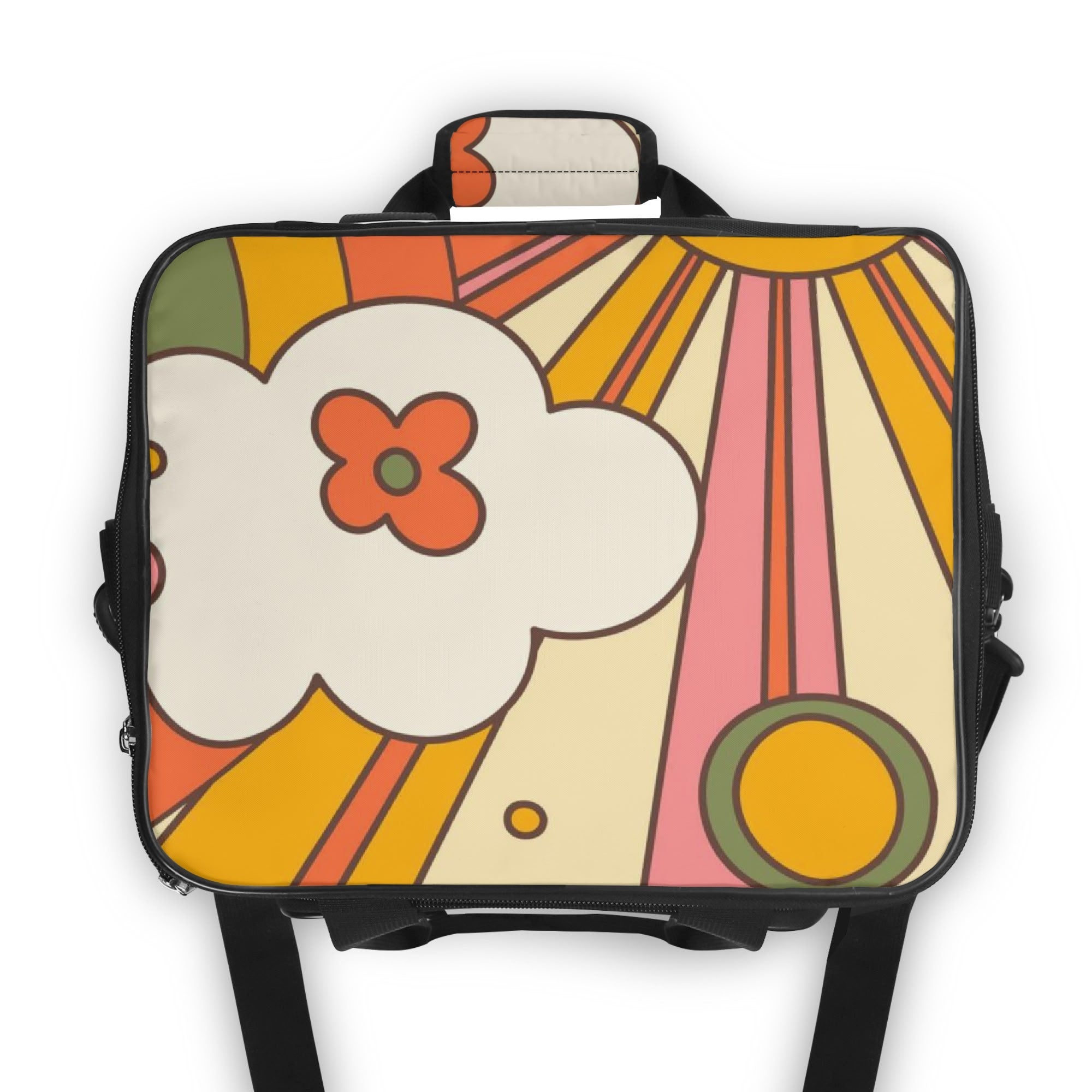 Retro Ray Of Sunshine Groovy Mod Atomic Cat Mid Century Modern Designed, Kitschy Beach, Pool Cooler Bag - Mid Century Modern Gal