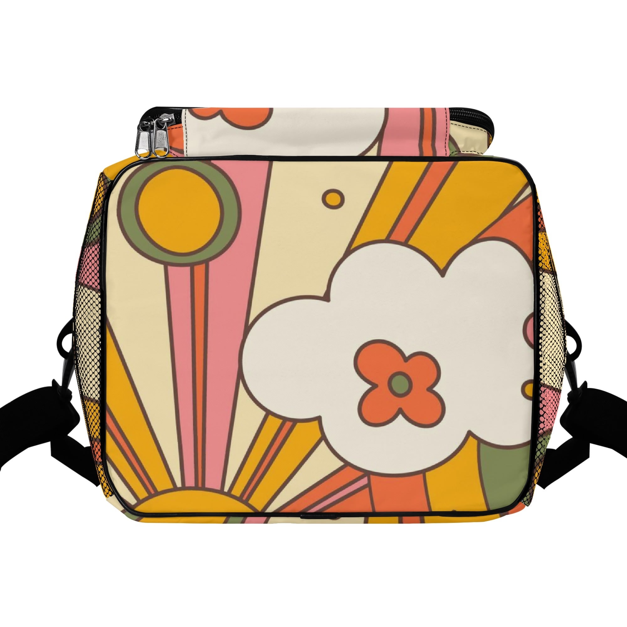 Retro Ray Of Sunshine Groovy Mod Atomic Cat Mid Century Modern Designed, Kitschy Beach, Pool Cooler Bag - Mid Century Modern Gal