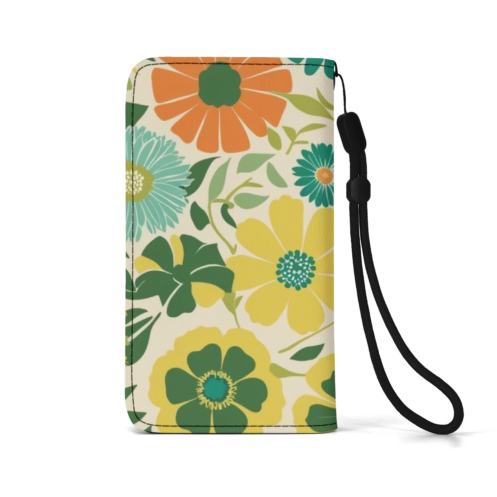 Groovy Flower Power Retro Mod Phone Flip Case Mobile Phone - Mid Century Modern Gal