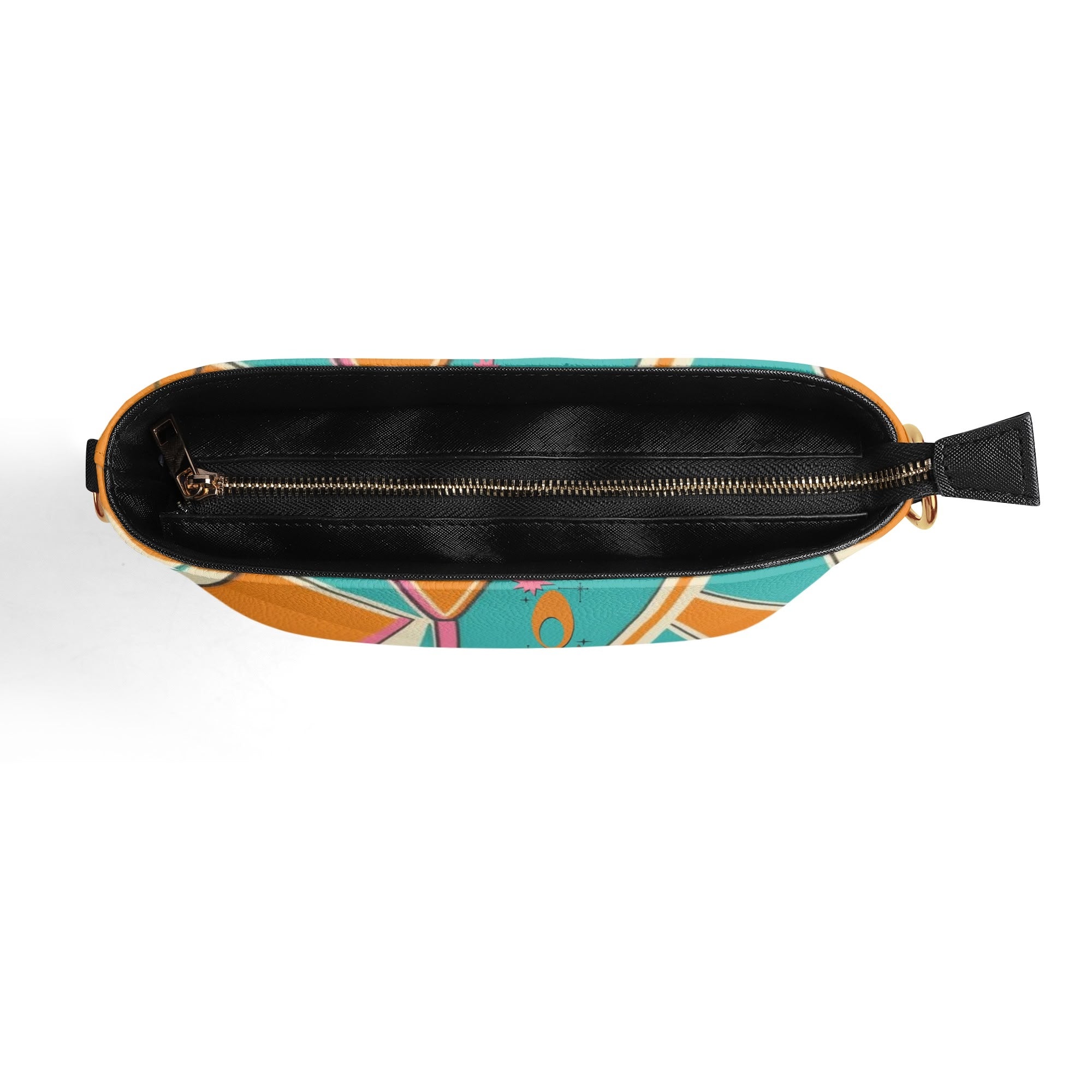 Atomic Cocktail Retro Mod Gal, Atomic Cat Kitschy Fun Bucket Bag - Mid Century Modern Gal
