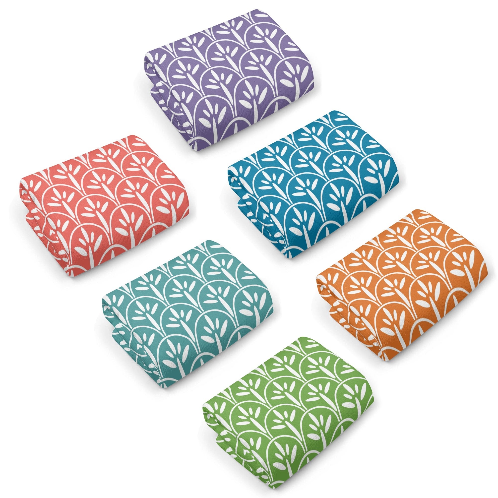 Art Deco Designed Bath And Kitchen Hand Towels - Mid Century Modern Gal