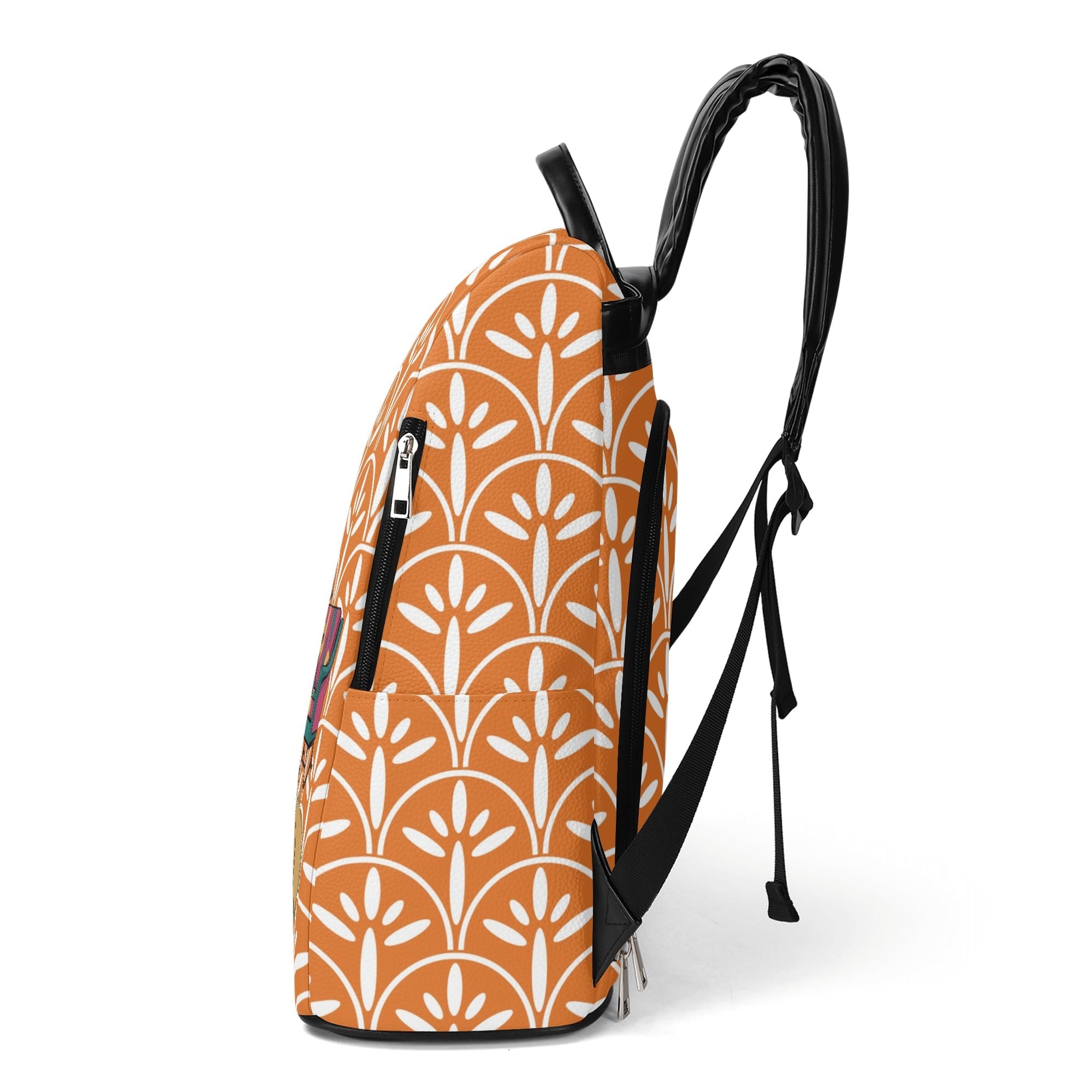 Mid Century Atomic Cat, Book Lover, Book Club Gal, Scandinavian Design, Mid Mod Travel Daypack Anti-theft Backpack - Mid Century Modern Gal