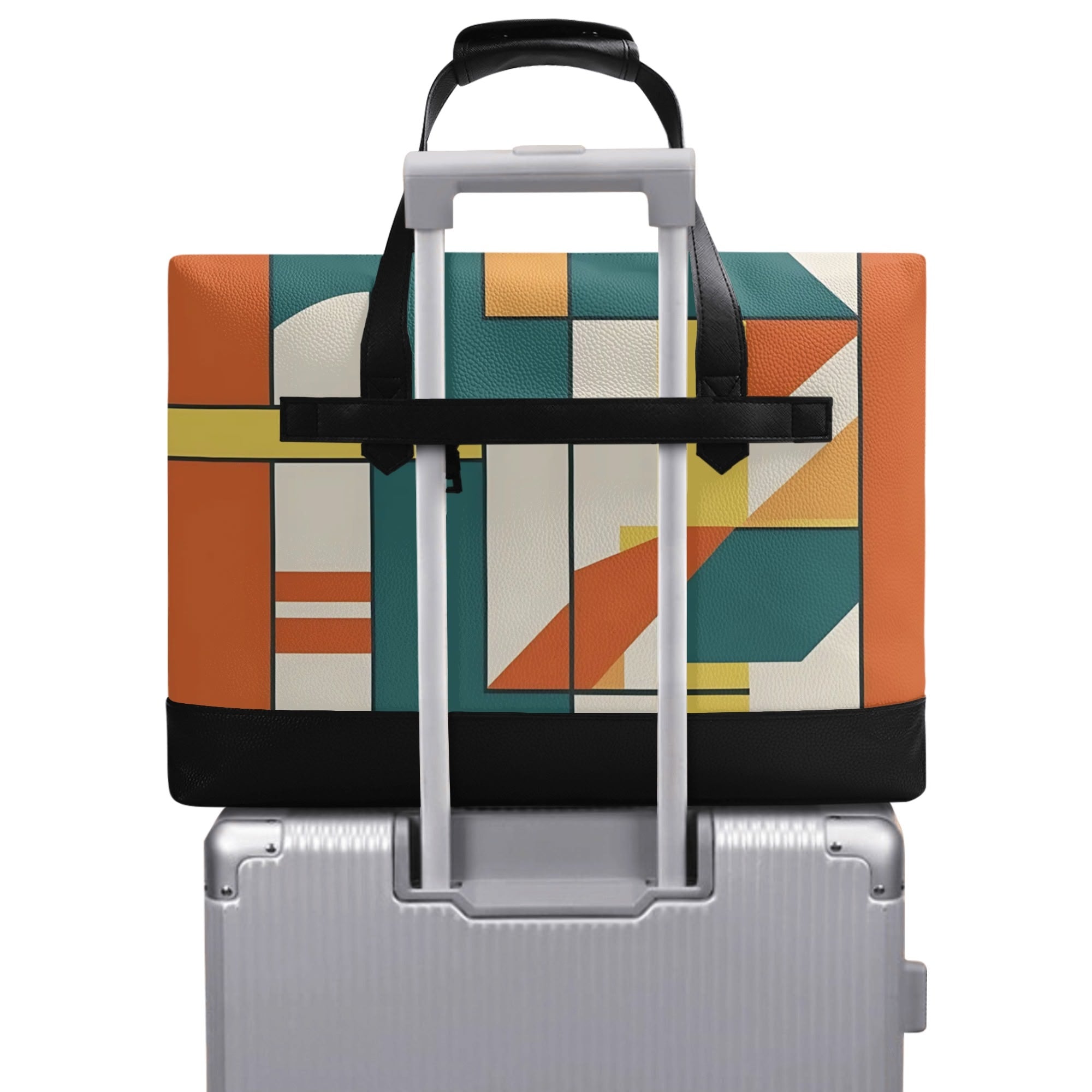 Mid Century Modern Bauhaus Geometric Dapper Dude Work And Travel Briefcase - Mid Century Modern Gal
