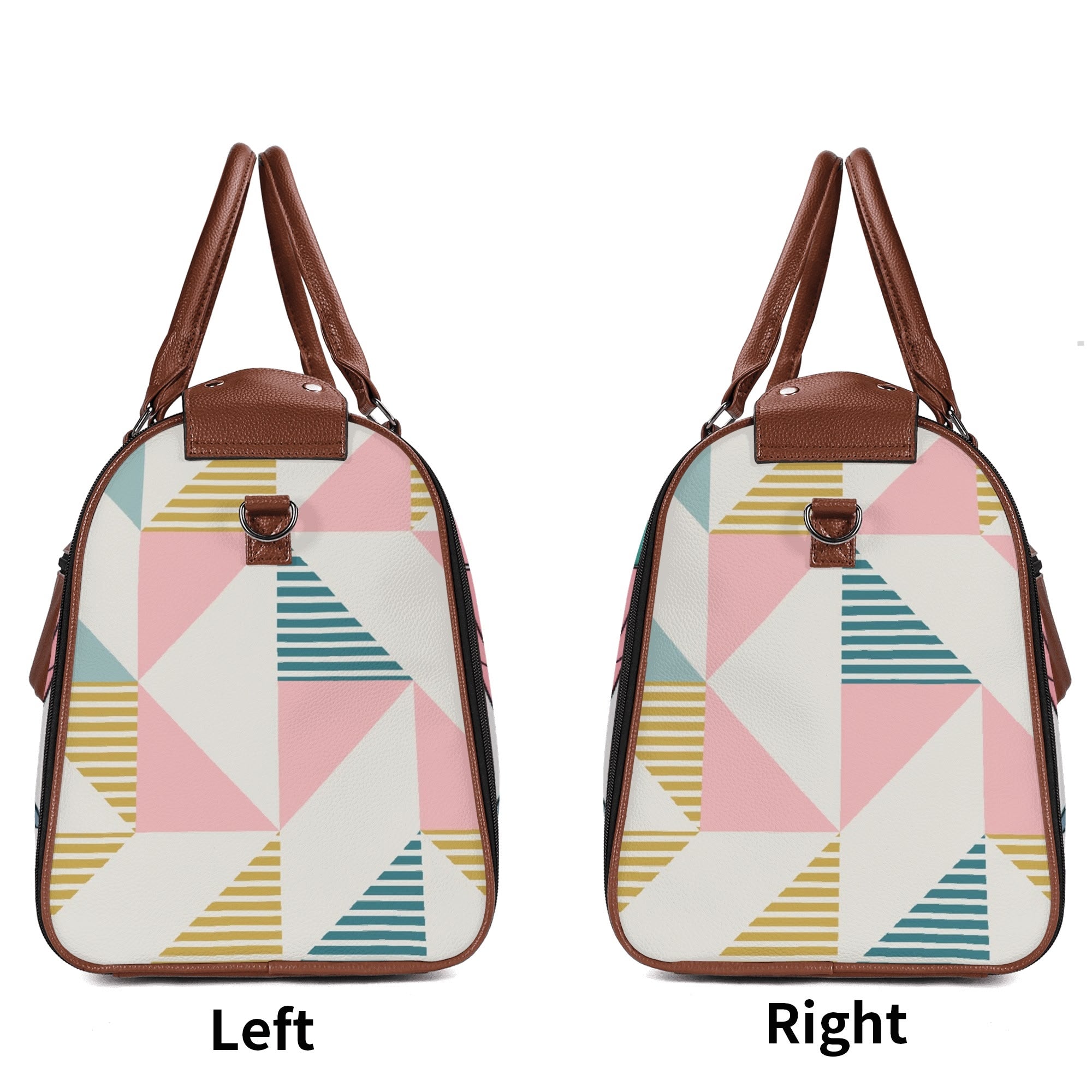 Mid Century Modern Travel Bag, Leisure Mid Mod Atomic Cats, Retro Travel Duffle Trifold Bag - Mid Century Modern Gal