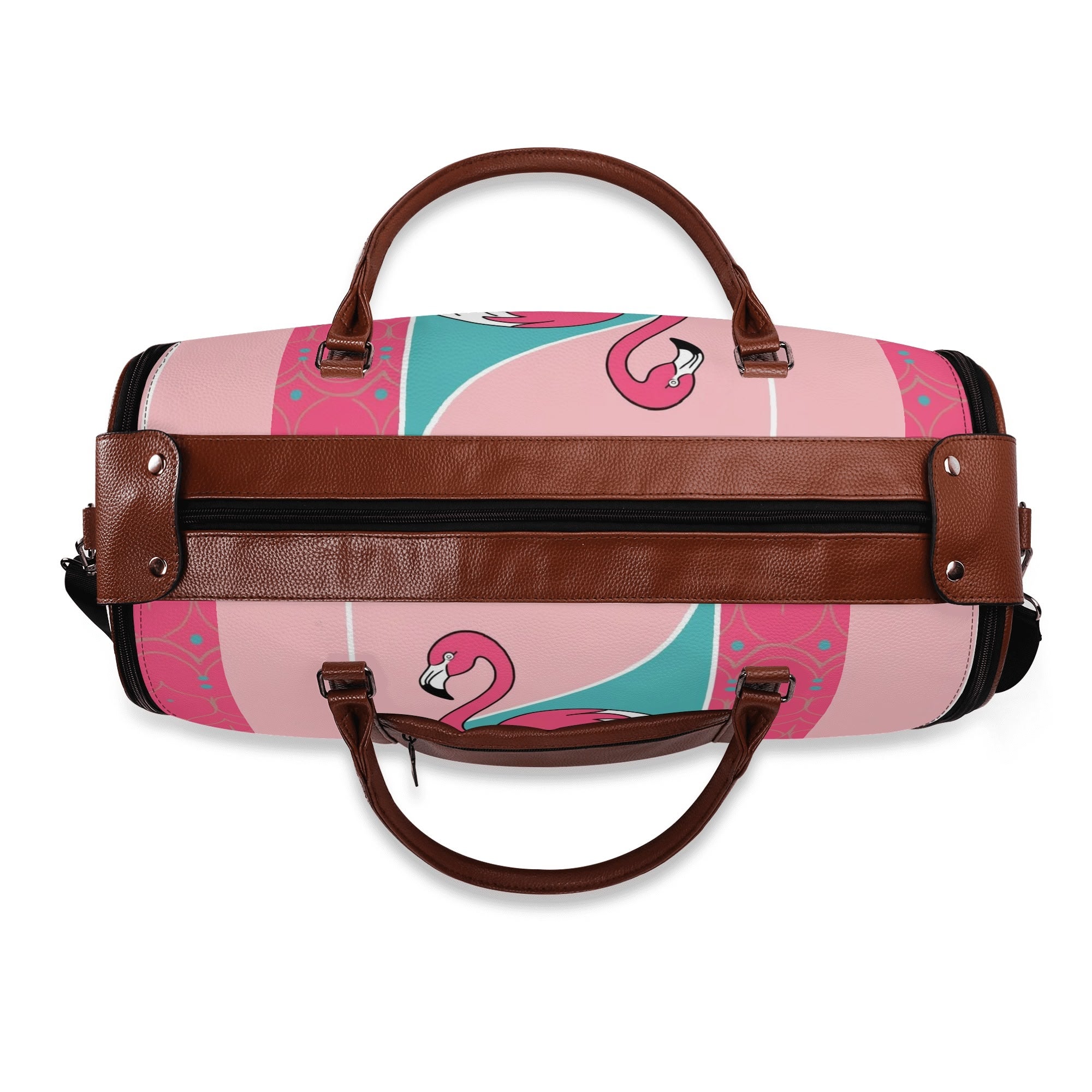 Mid Mod Kitschy Old Palm Springs California Retro Duffel Bag, Trifold Travel Bag - Mid Century Modern Gal