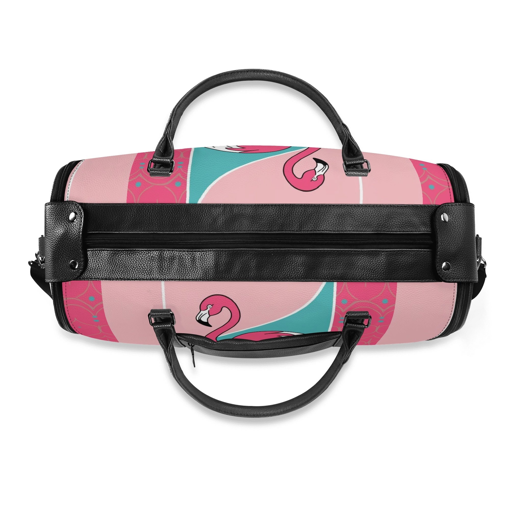 Mid Mod Kitschy Old Palm Springs California Retro Duffel Bag, Trifold Travel Bag - Mid Century Modern Gal