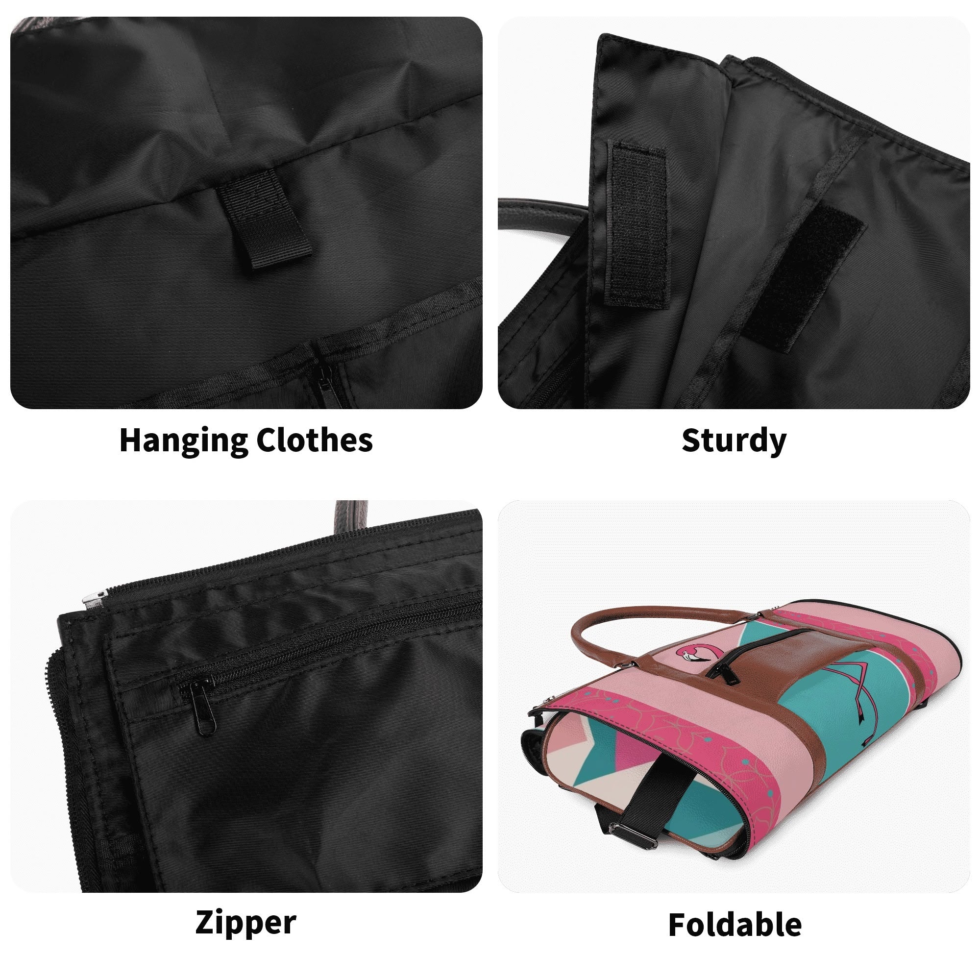 Mid Mod Kitschy Old Palm Springs California Retro Duffel Bag, Trifold Travel Bag - Mid Century Modern Gal