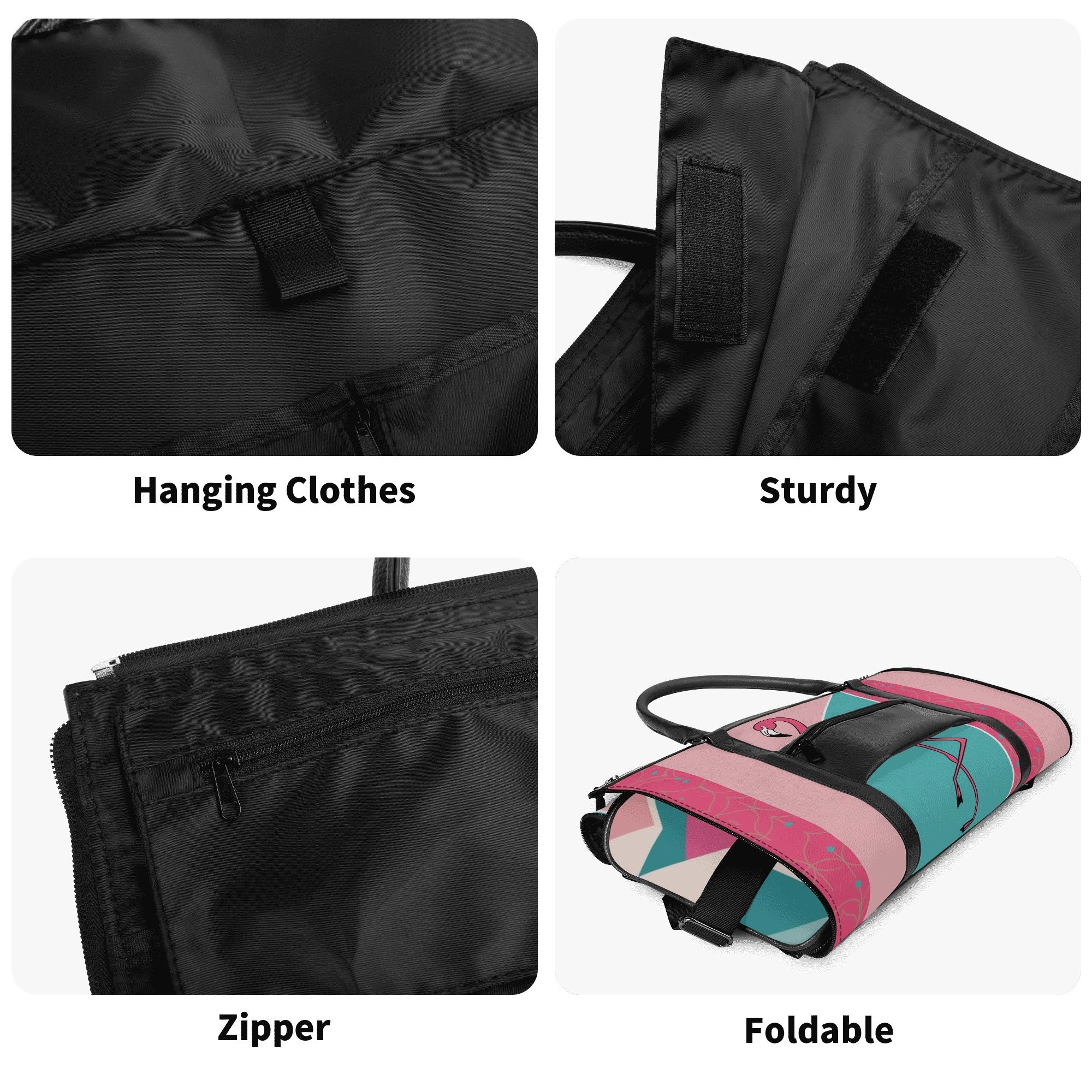Mid Mod Kitschy Old Palm Springs California Retro Duffel Bag, Trifold Travel Bag - Mid Century Modern Gal