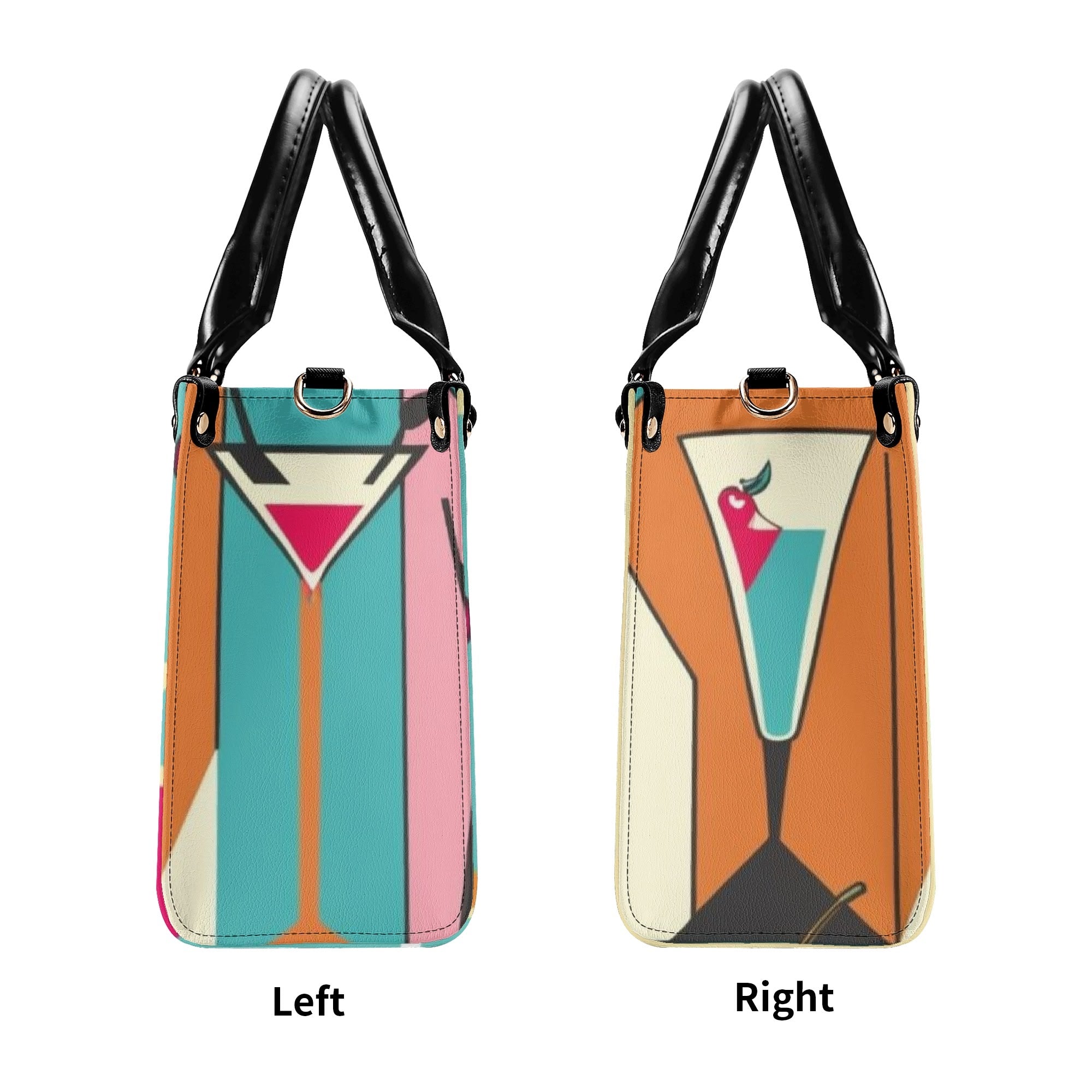Mid Century Modern Gal Signature Atomic Cat, Atomic Kitschy 60s Gal, Martini Lover Handbag, Shoulder Bag - Mid Century Modern Gal