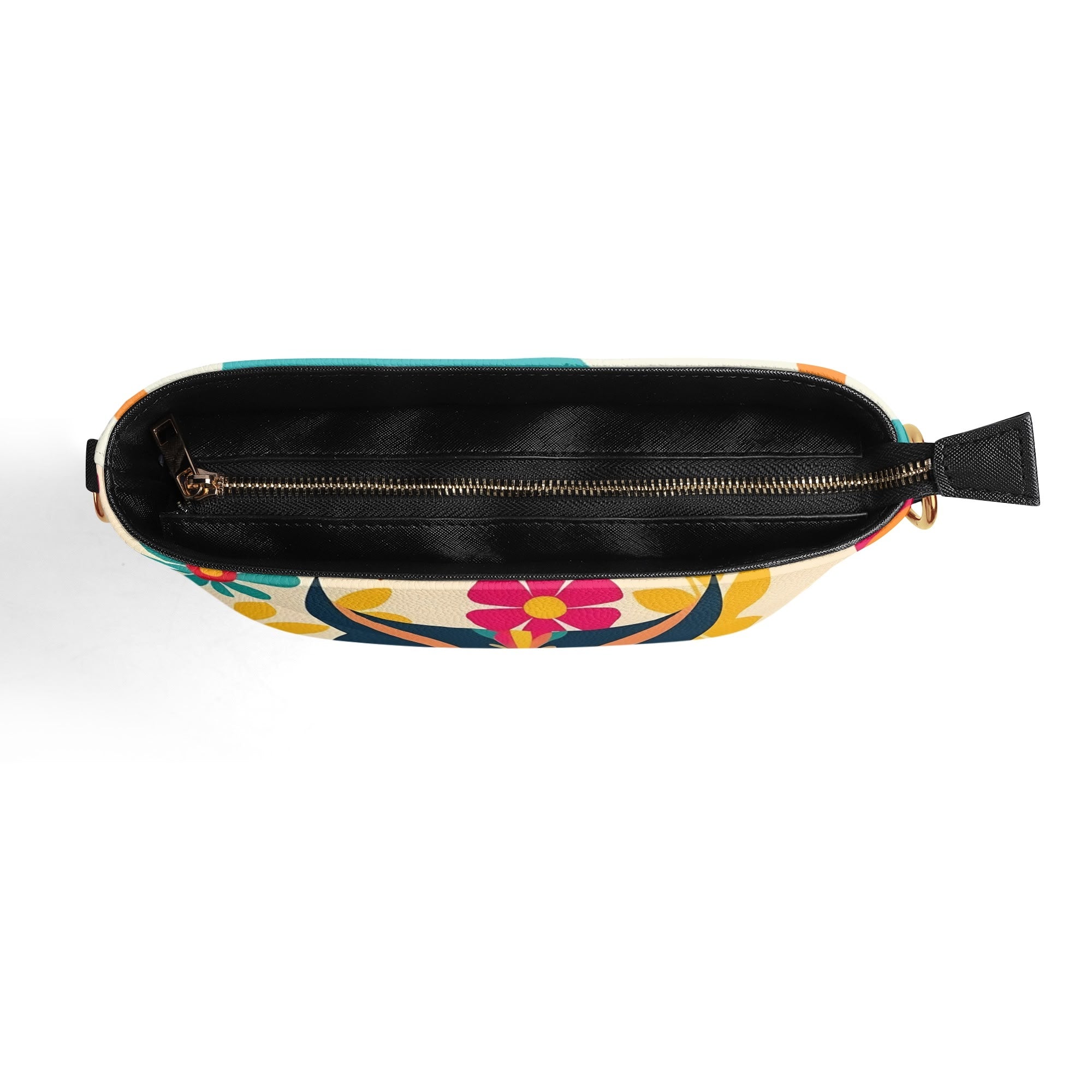 Retro 70s Mushroom, Owl Flower Power Groovy Mid Mod Shoulder Bucket Bag - Mid Century Modern Gal
