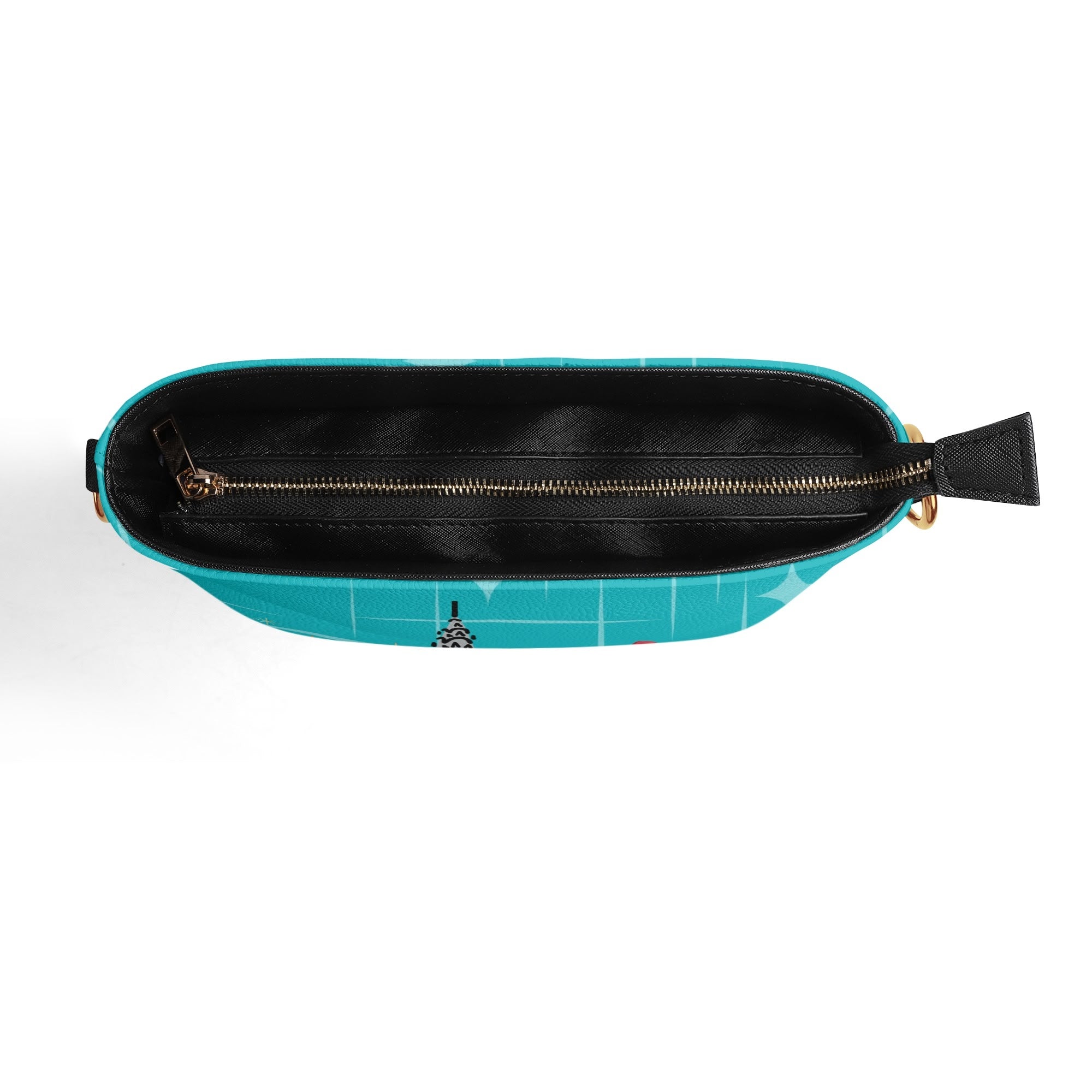 Mid Century Modern Christmas 50s Gal, Holiday Trendy Shoulder Bag - Mid Century Modern Gal