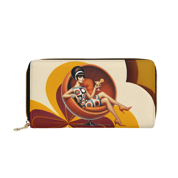 Mid Century Modern Groovy Mod 60s Mod Gal Wallet