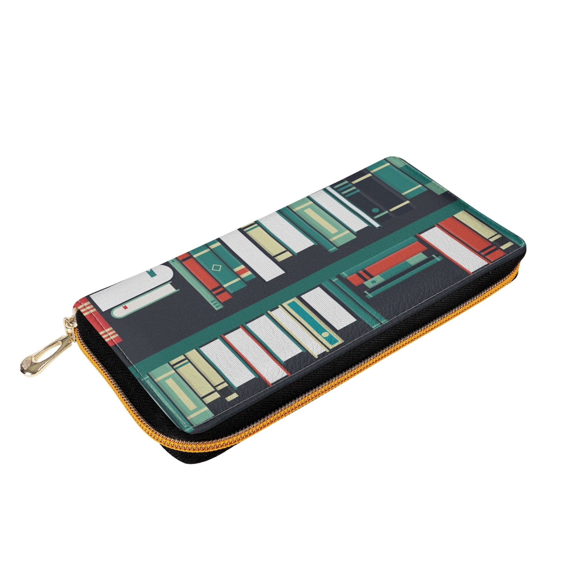 Retro Mod Gal Book Lover Kitschy Style Wallet - Mid Century Modern Gal
