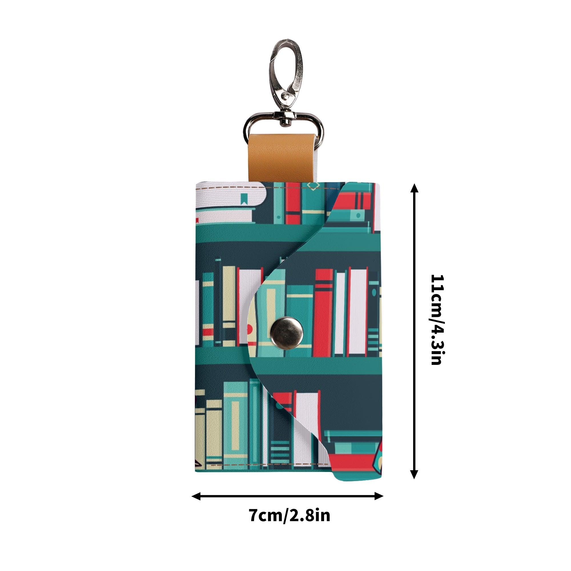 Retro Mid Mod Reading Gal Key Chain For Book Lovers - Mid Century Modern Gal