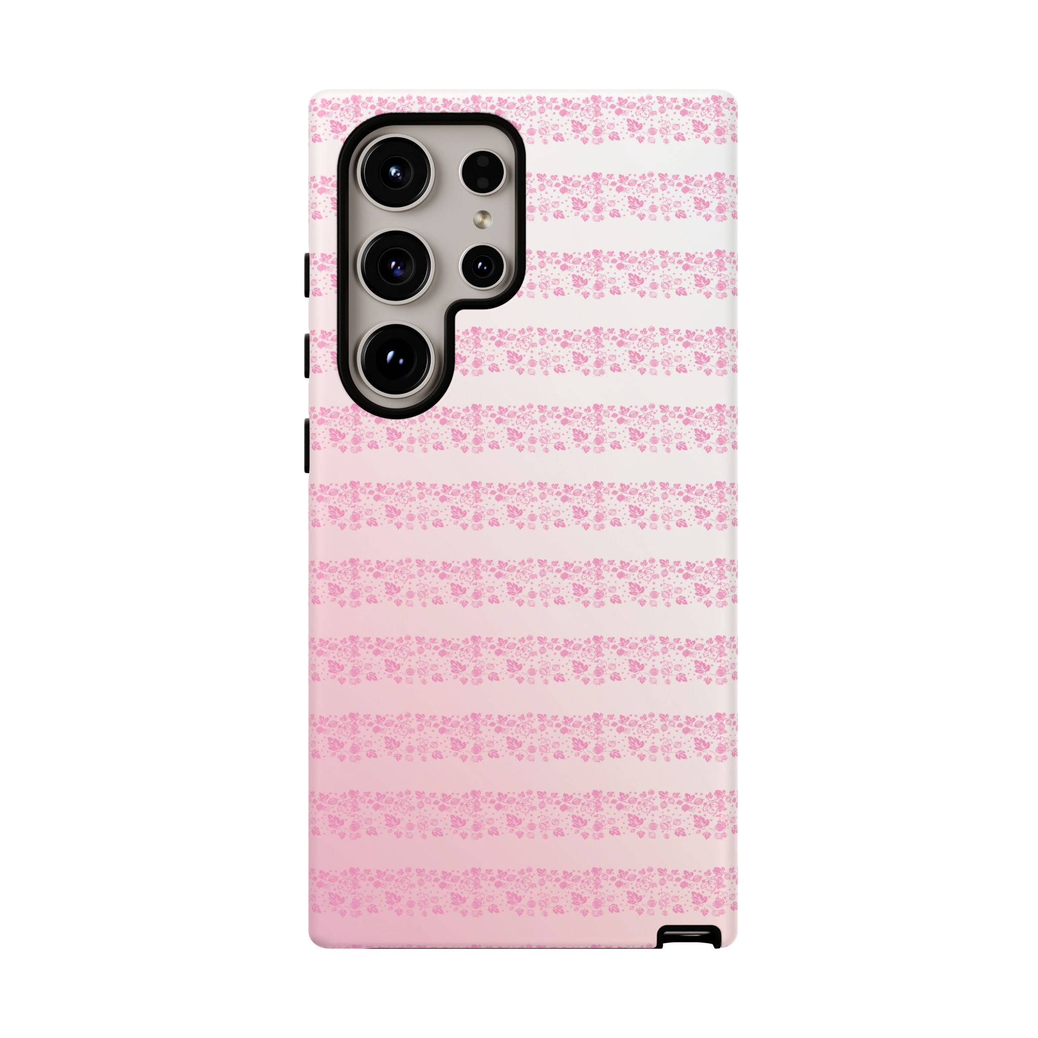 Pink Pyrex Gooseberry Striped Phone Case, Stylish Phone Cover, Tough Protective Case, Cute Cell Phone Case, Trending Gift for Her - Mid Century Modern Gal