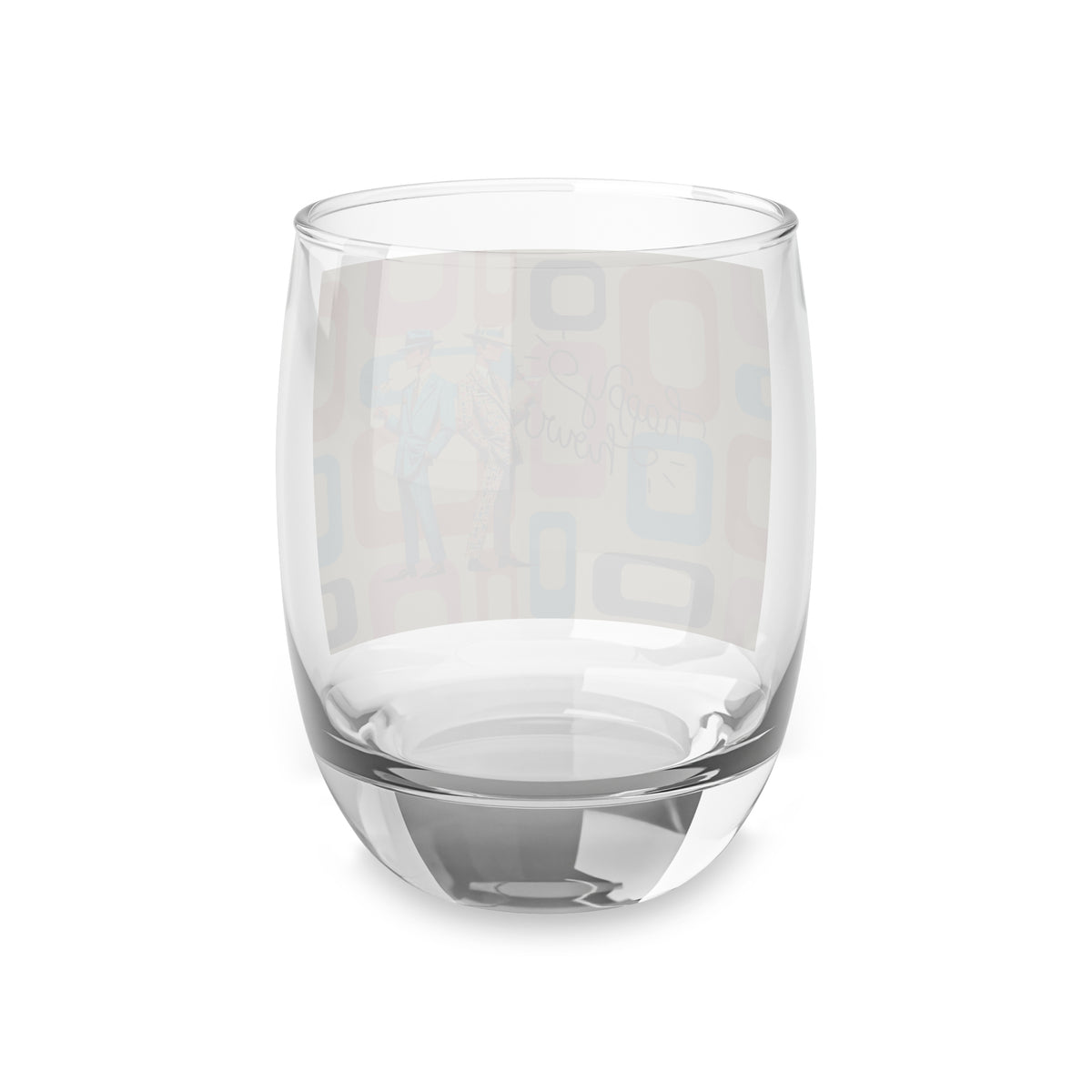Mid Century Mod Men, Gay Pride Retro Barware Whiskey Glass - Mid Century Modern Gal