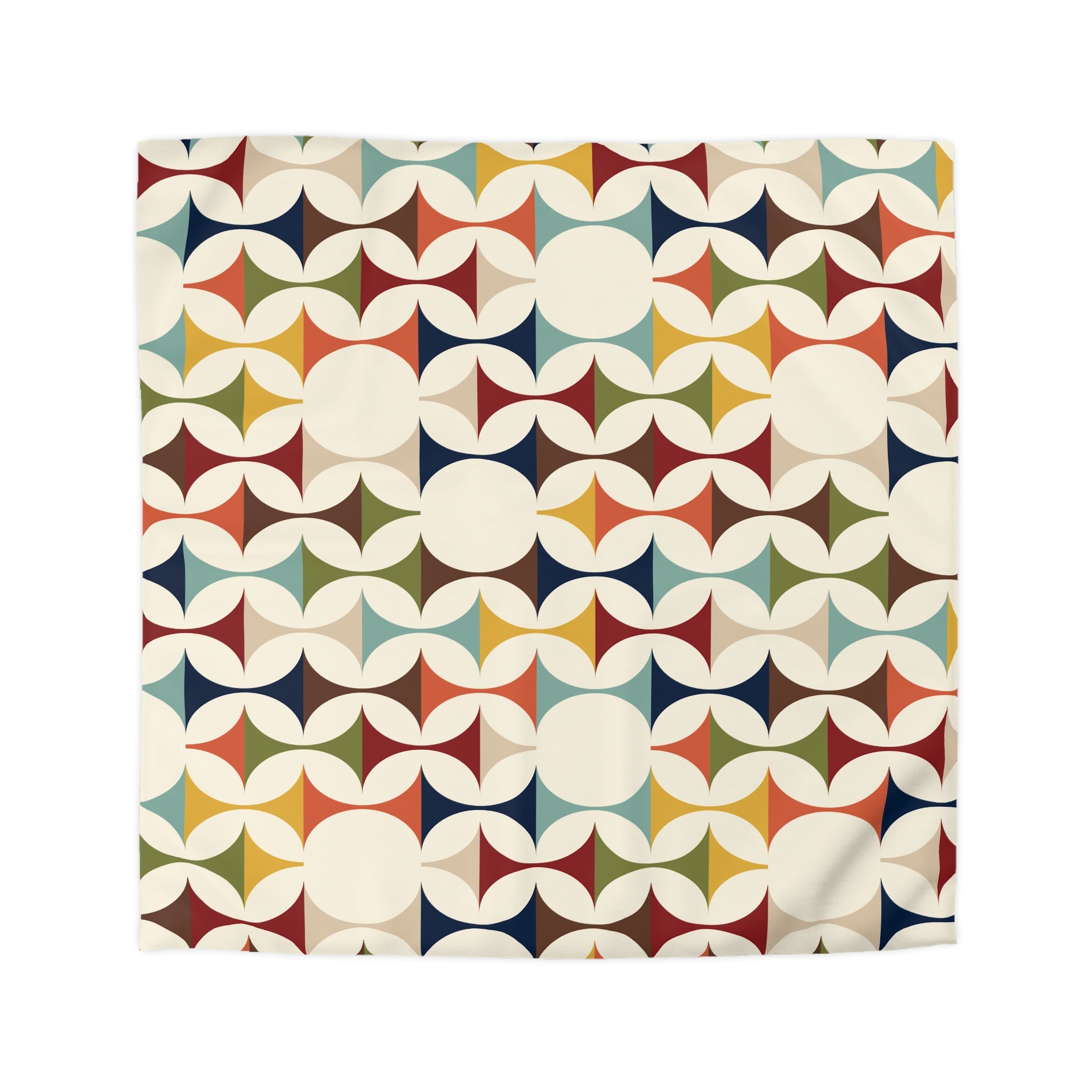 Scandinavian Modern Danish, Mid Century Modern Geometric Duvet Cover - Mid Century Modern Gal
