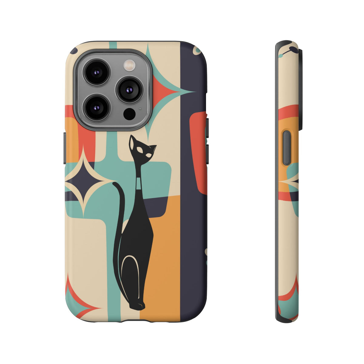 Atomic Cat, Sexton Cat, Mid Mod, Retro Geometric, Starburst Tough Phone Cases