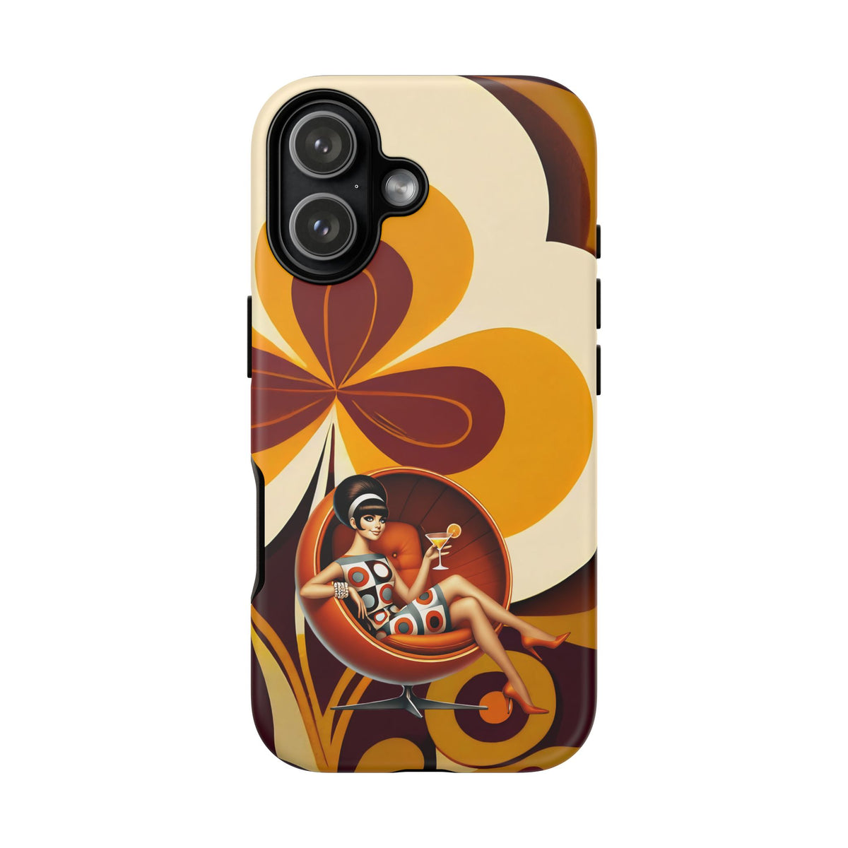 Groovy Mod 60s Retro Flower Power Phone Cases