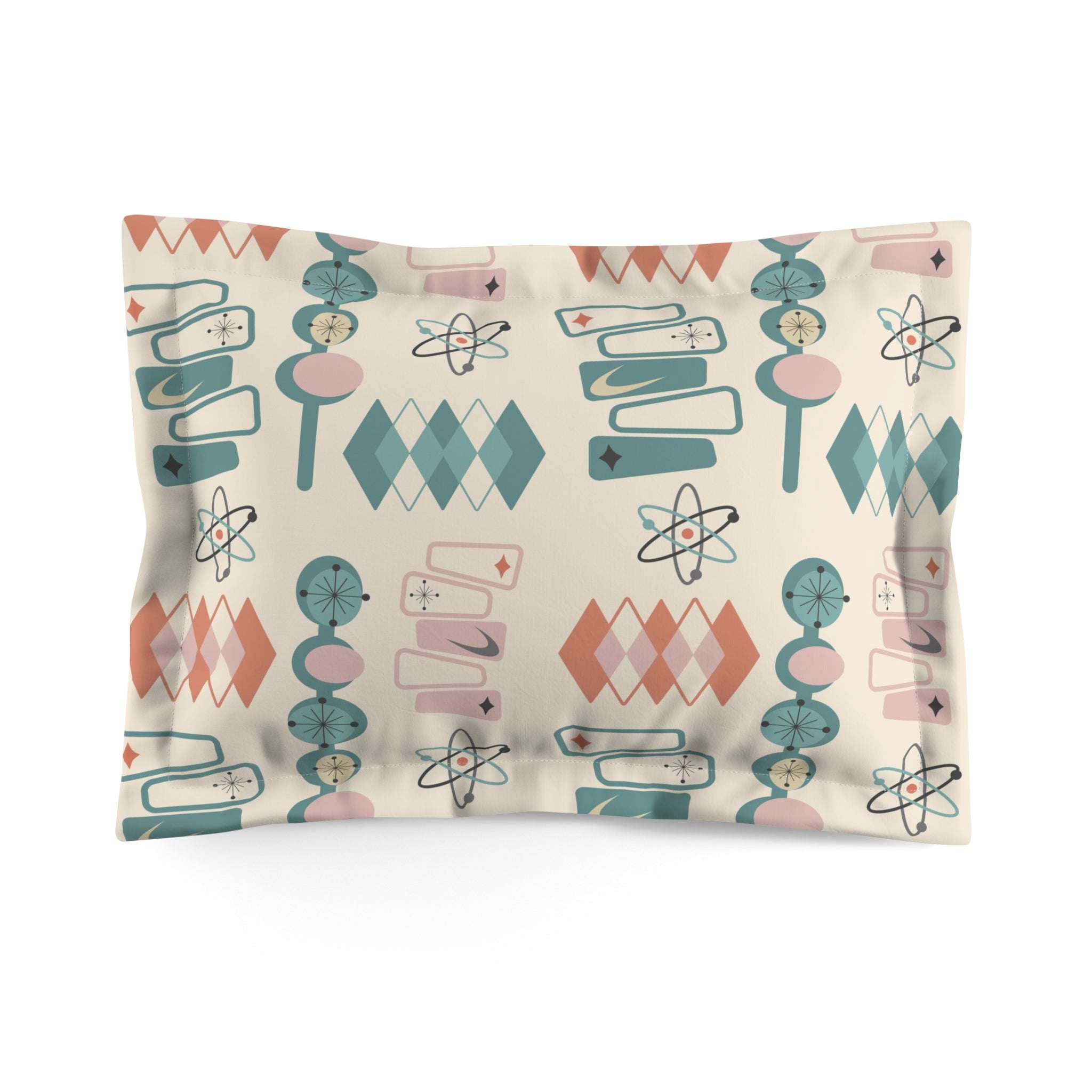 Mid Century Mod Googie Style, Retro MCM Pillow Sham - Mid Century Modern Gal
