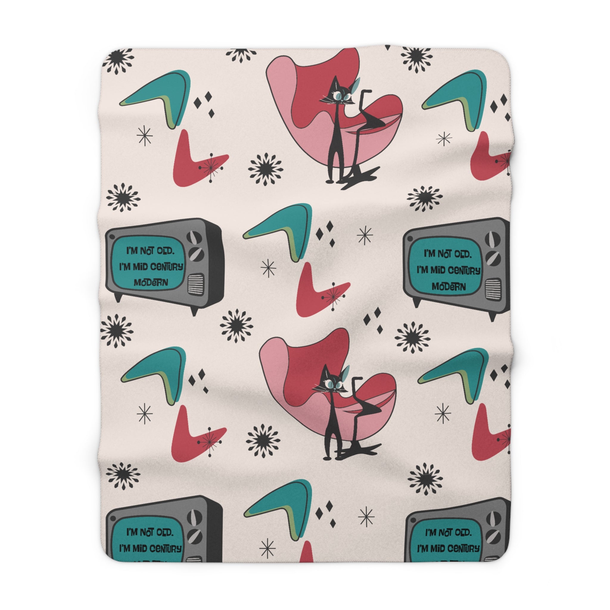 Atomic Cat Mid Century Modern Kitschy Quirky Milestone Birthday, I&