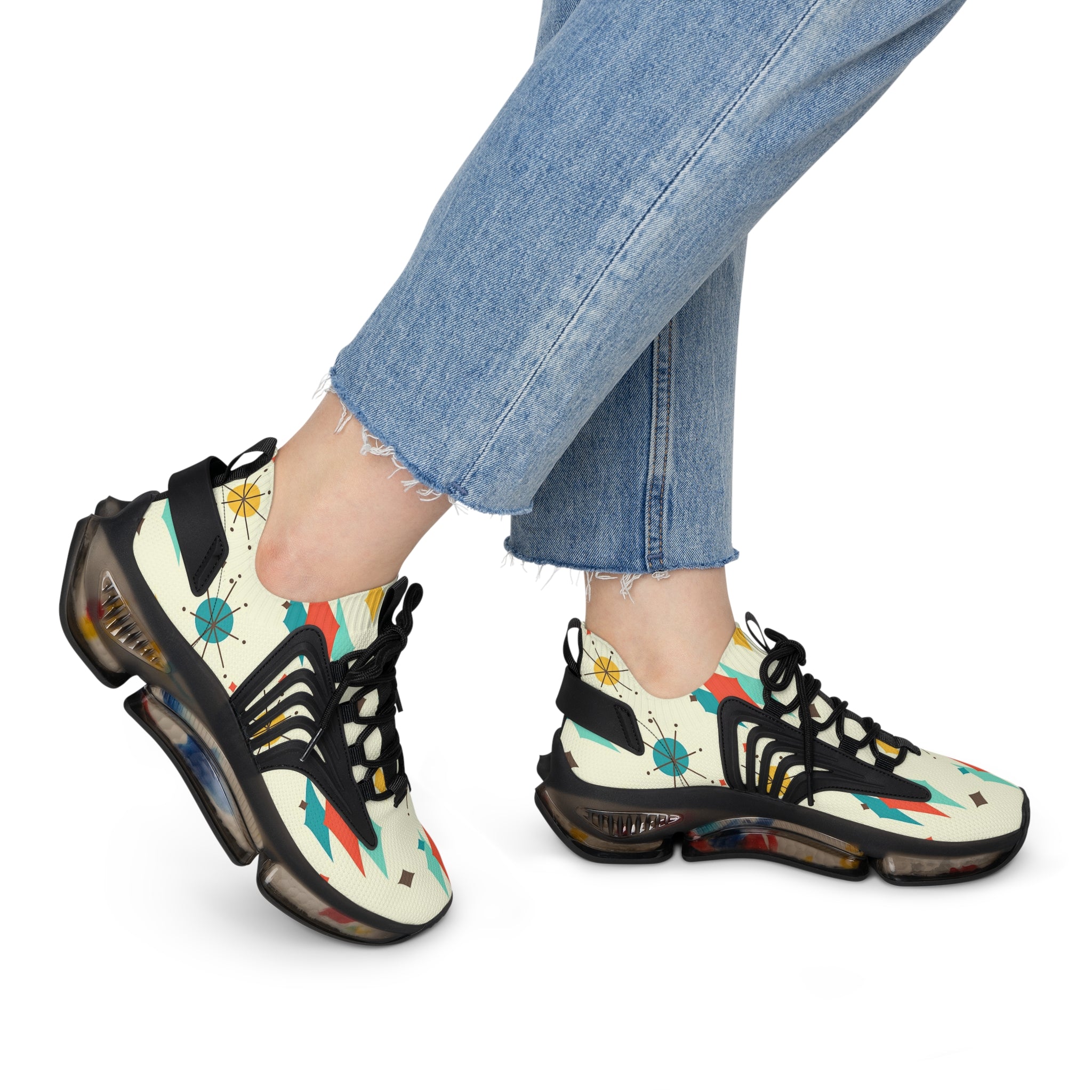 Mid Mod Franciscan Designed Retro Mesh Sneakers For Women - Mid Century Modern Gal