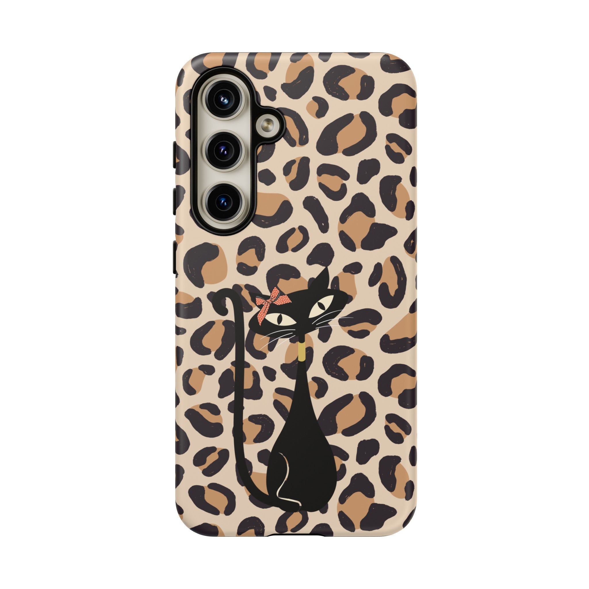 Mid Century Modern 50s Leopard Print, Atomic Cat, Mid Mod Tough Cases