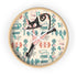 Atomic Cat Wall Clock, Mid Century Modern Kitschy Kitchen, Bedroom Livingroom Clocks - Mid Century Modern Gal