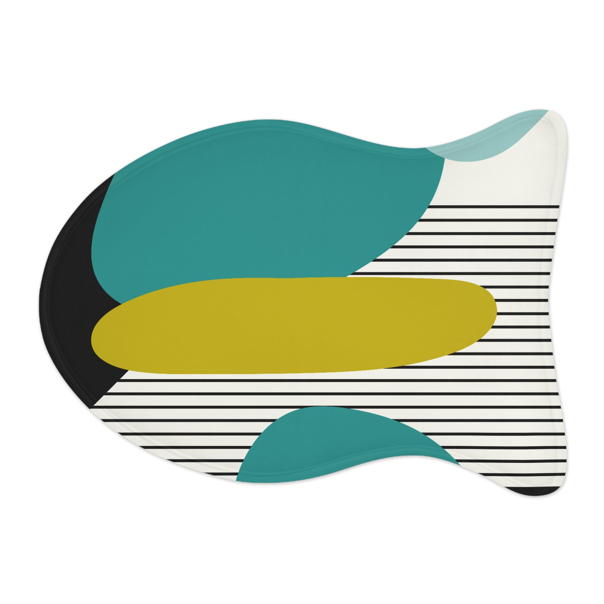 Mid Century Modern Geometric Pet Feeding Mats - Mid Century Modern Gal