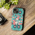 1950s Mid Century Modern Atomic Pink, Poodle Retro Smart Phone Tough Cases - Mid Century Modern Gal
