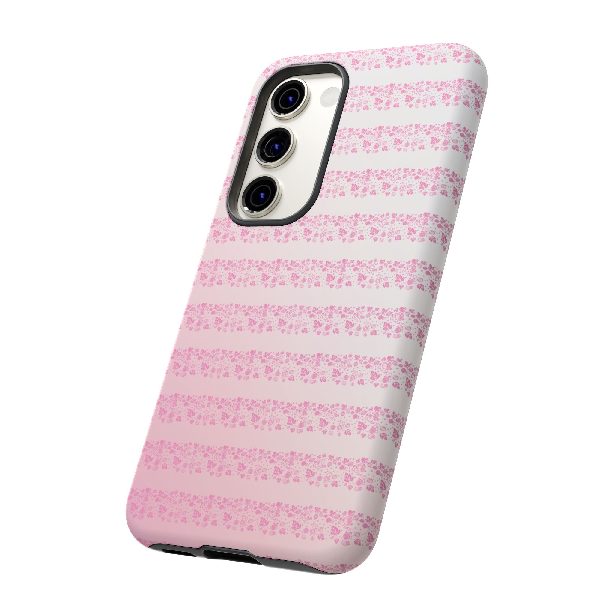 Pink Pyrex Gooseberry Striped Phone Case, Stylish Phone Cover, Tough Protective Case, Cute Cell Phone Case, Trending Gift for Her