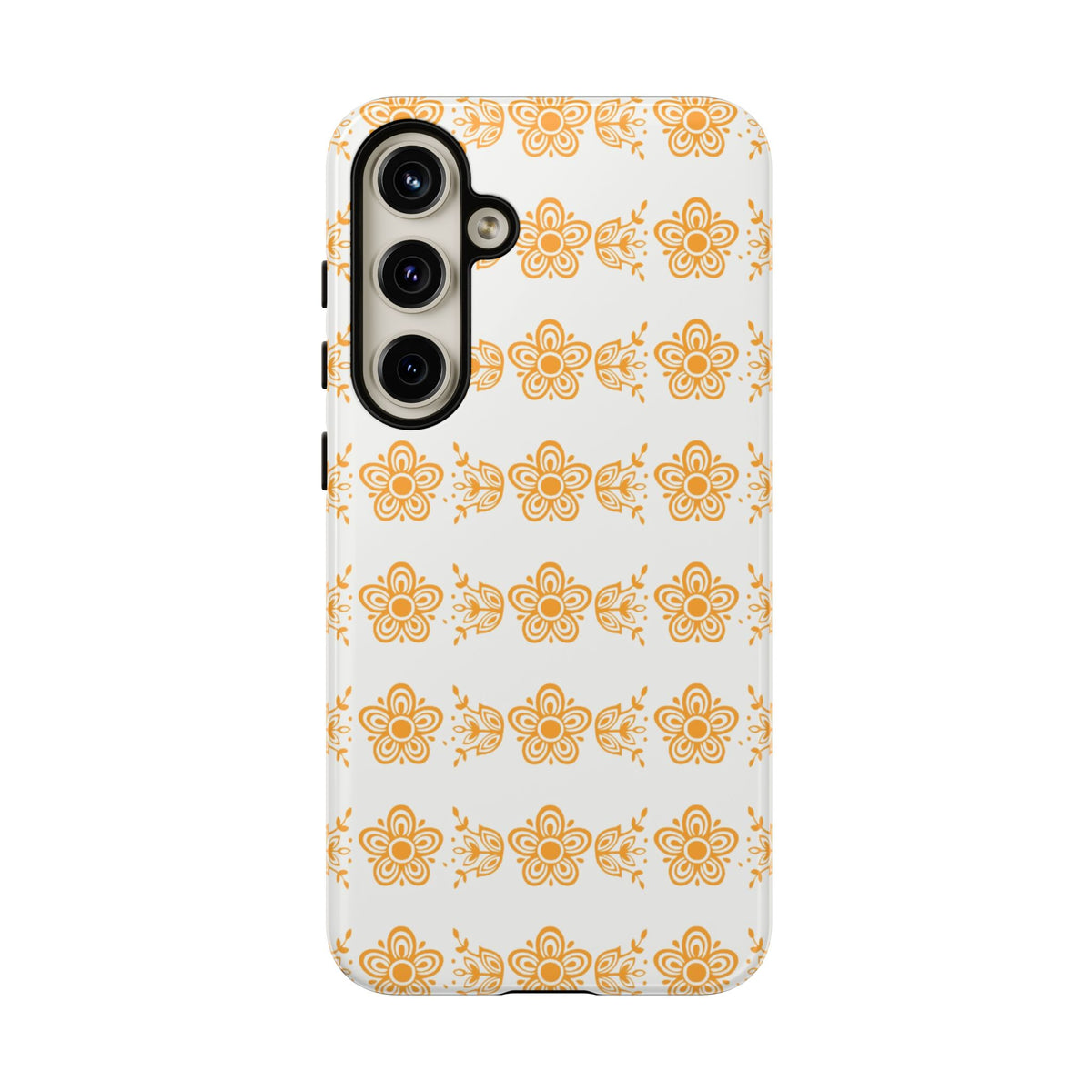 Pyrex Golden Butterfly Floral Phone Case, Tough Cases for Stylish Protection, Gift for Her, Durable, Trendy Floral Design, Cell Phone Cover - Mid Century Modern Gal