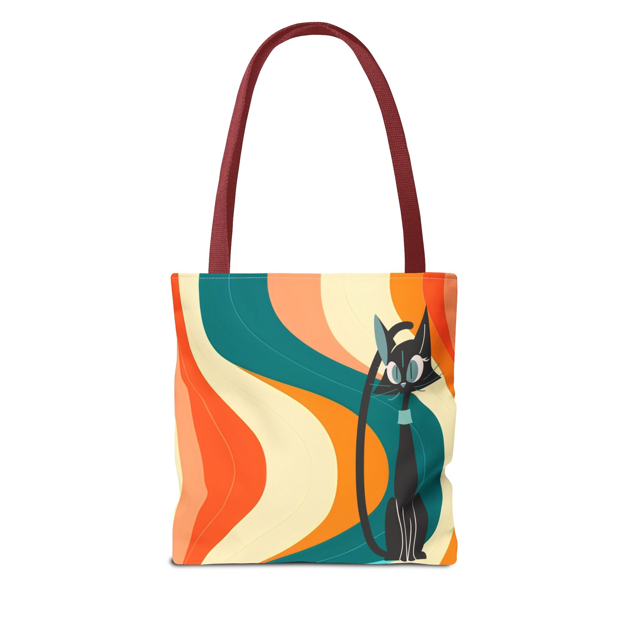 Atomic Cat Mid Mod Groovy Tote Bag - Mid Century Modern Gal