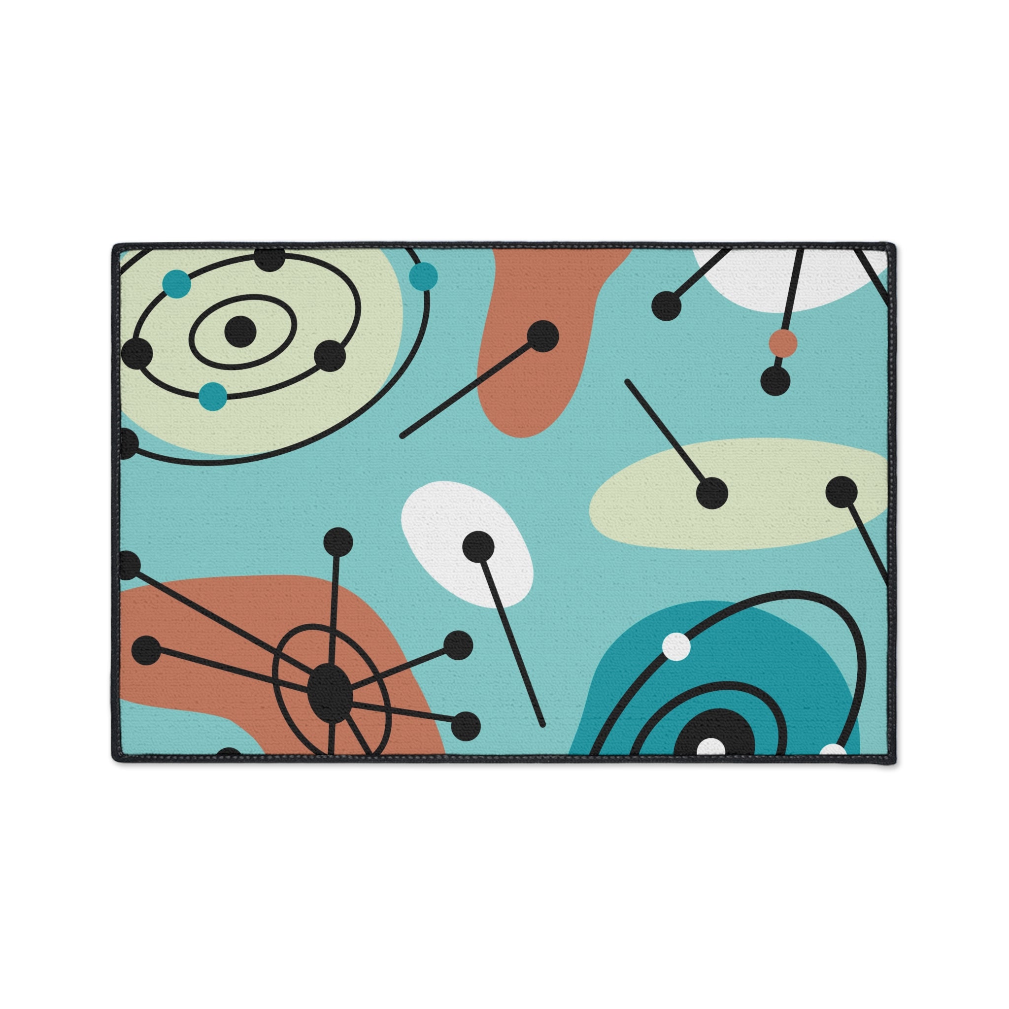 Geometric Art Heavy Duty Floor Mat - Modern Home Decor - Mid Century Modern Gal
