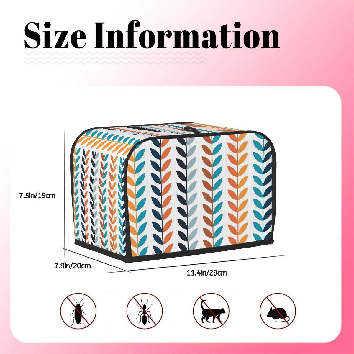 Retro Scandinavian Designed Mid Century Modern 2 Slice Toaster Cover - Mid Century Modern Gal