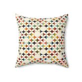 Scandinavian Modern Danish, Geometric Retro Mod Pillow Home Decor 18" × 18" Mid Century Modern Gal