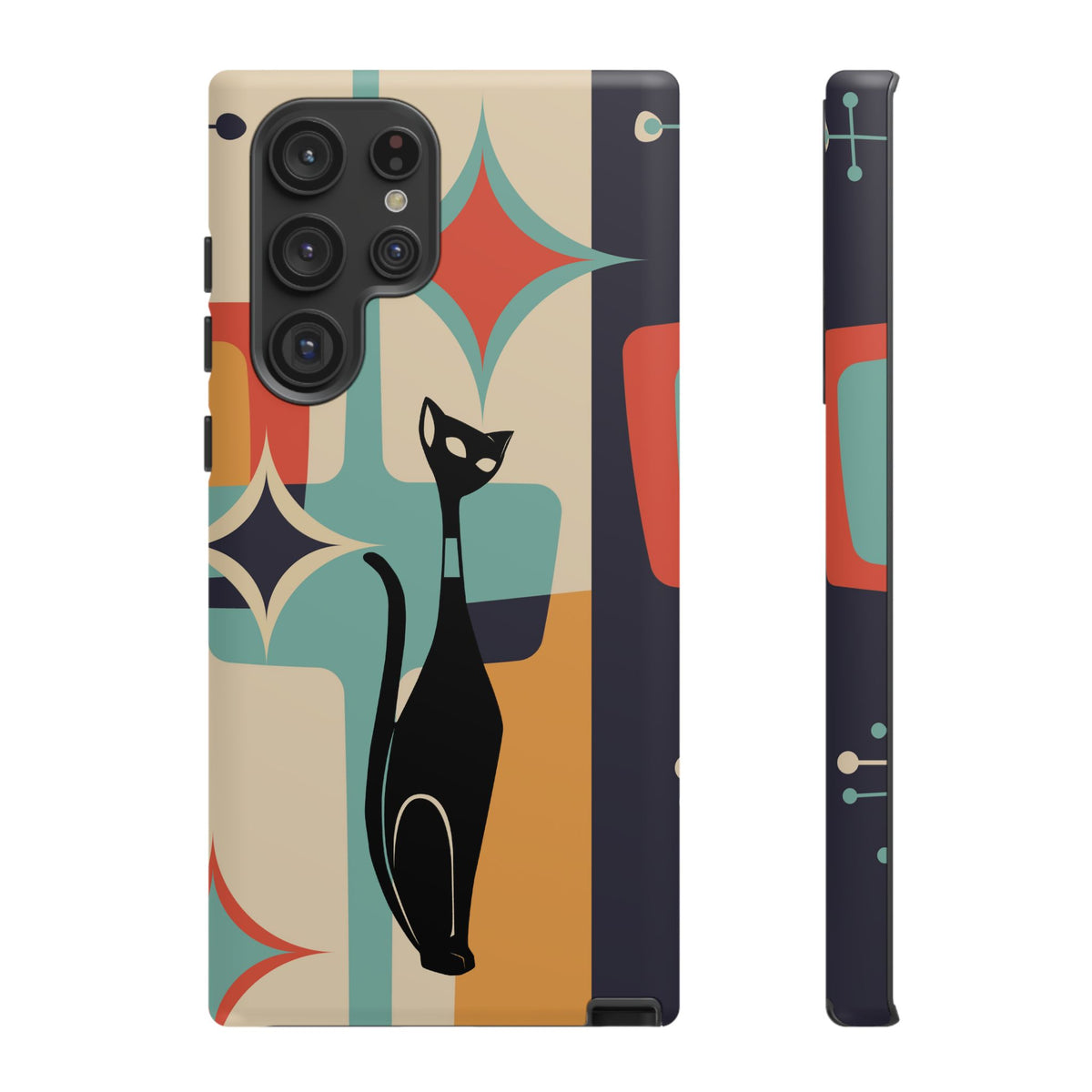 Atomic Cat, Sexton Cat, Mid Mod, Retro Geometric, Starburst Tough Phone Cases