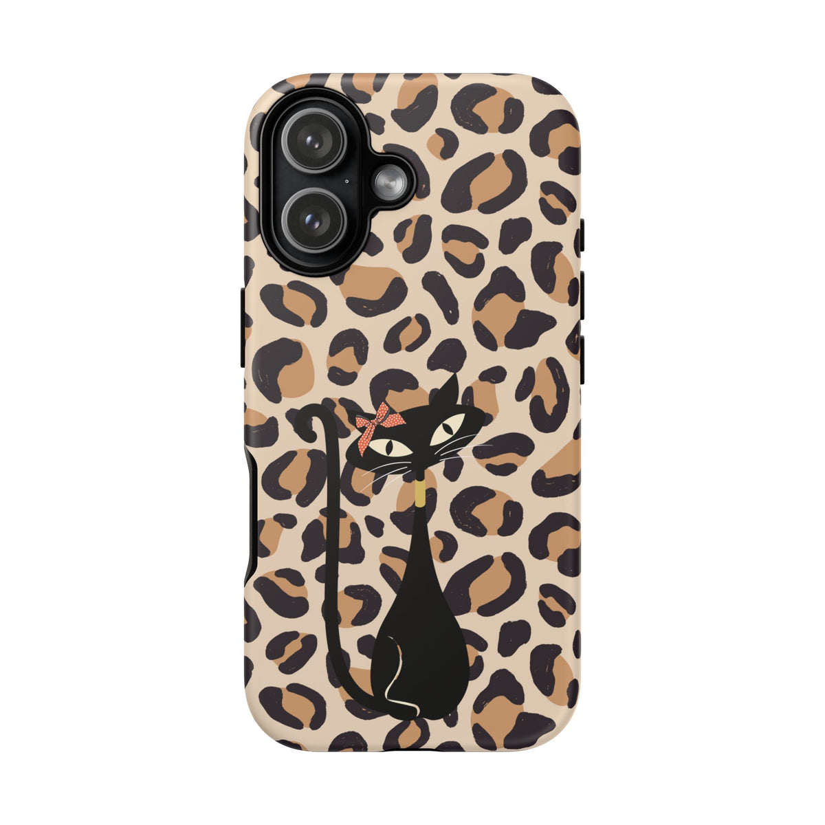 Mid Century Modern 50s Leopard Print, Atomic Cat, Mid Mod Tough Cases