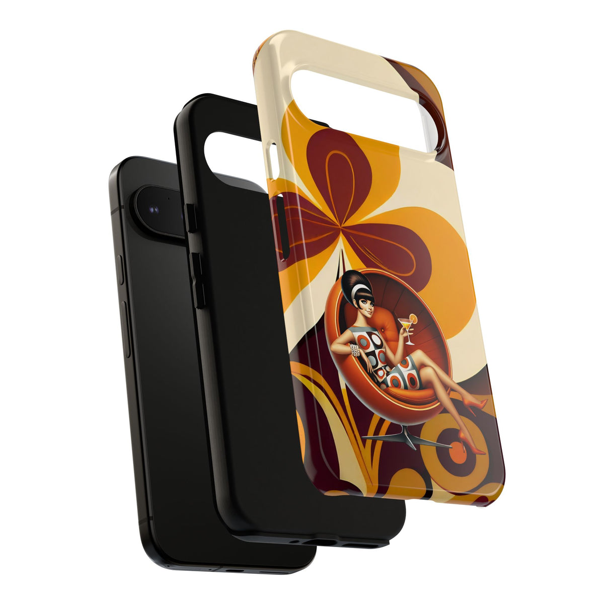 Groovy Mod 60s Retro Flower Power Phone Cases