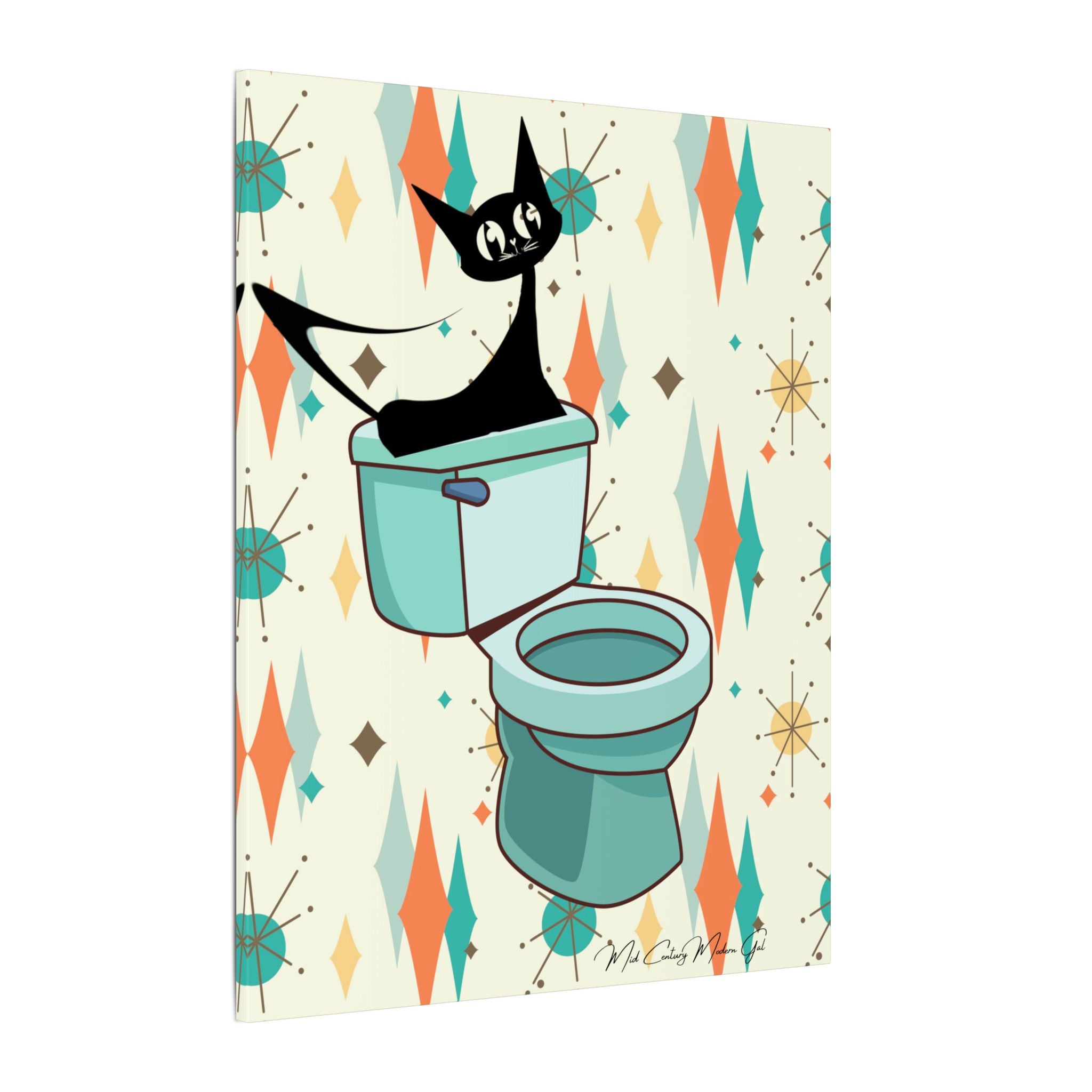 Retro Bathroom, Atomic Cat, Franciscan Starburst 50&