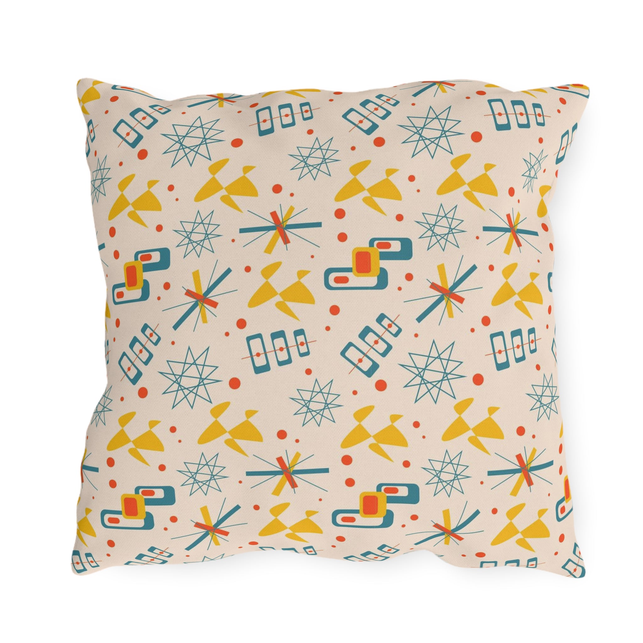 Mid Century Modern 50s Pattern, Mod Summer Outdoor Retro Pillows - Mid Century Modern Gal