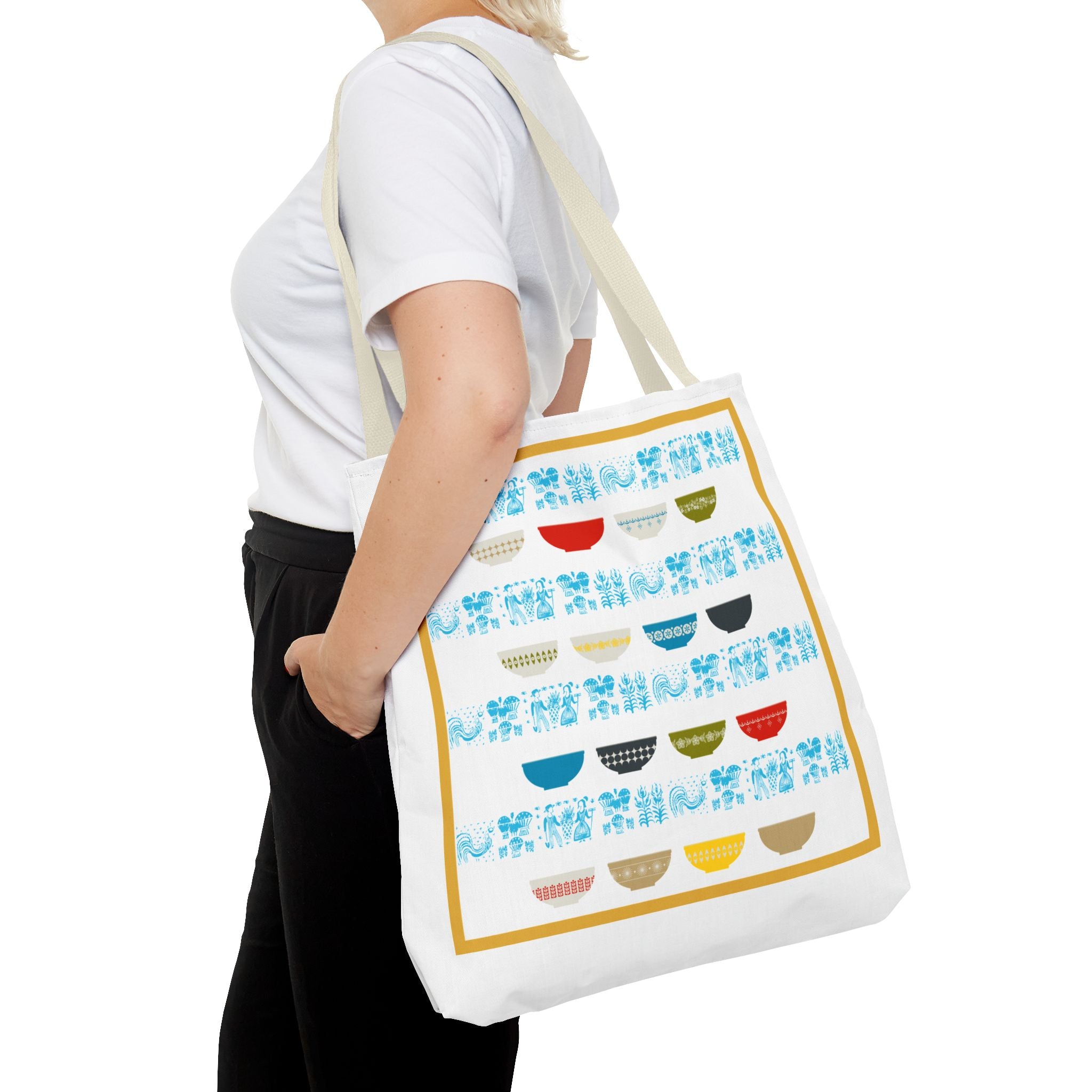 Pyrex Collector, Vintage Pyrex Lover, Kitschy Mod Everyday Tote Bag