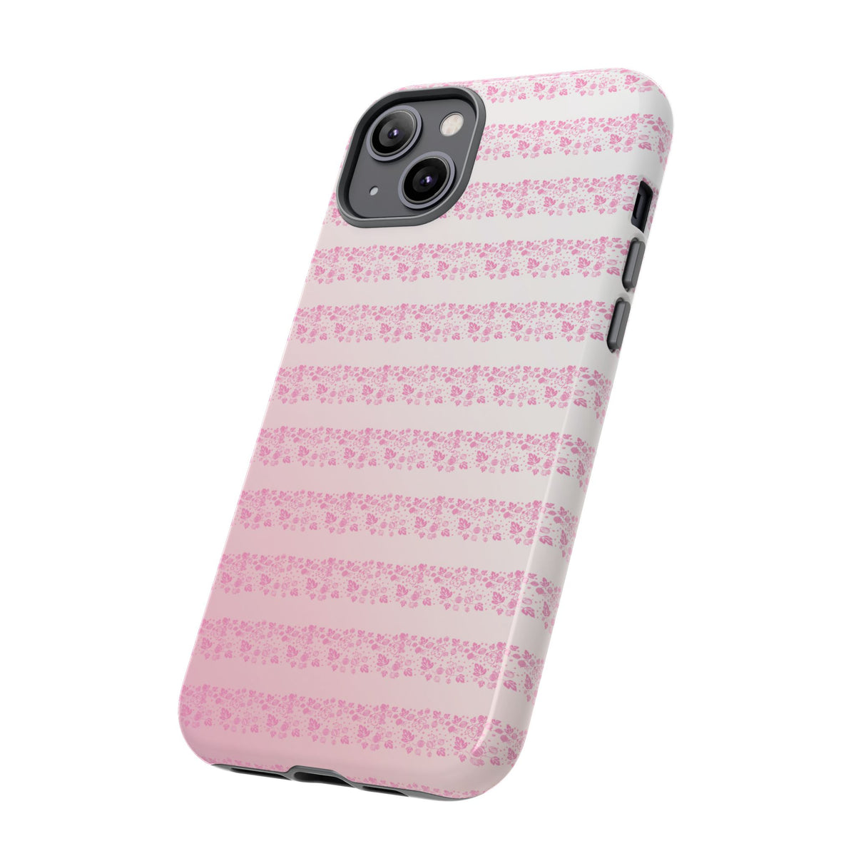 Pink Pyrex Gooseberry Striped Phone Case, Stylish Phone Cover, Tough Protective Case, Cute Cell Phone Case, Trending Gift for Her