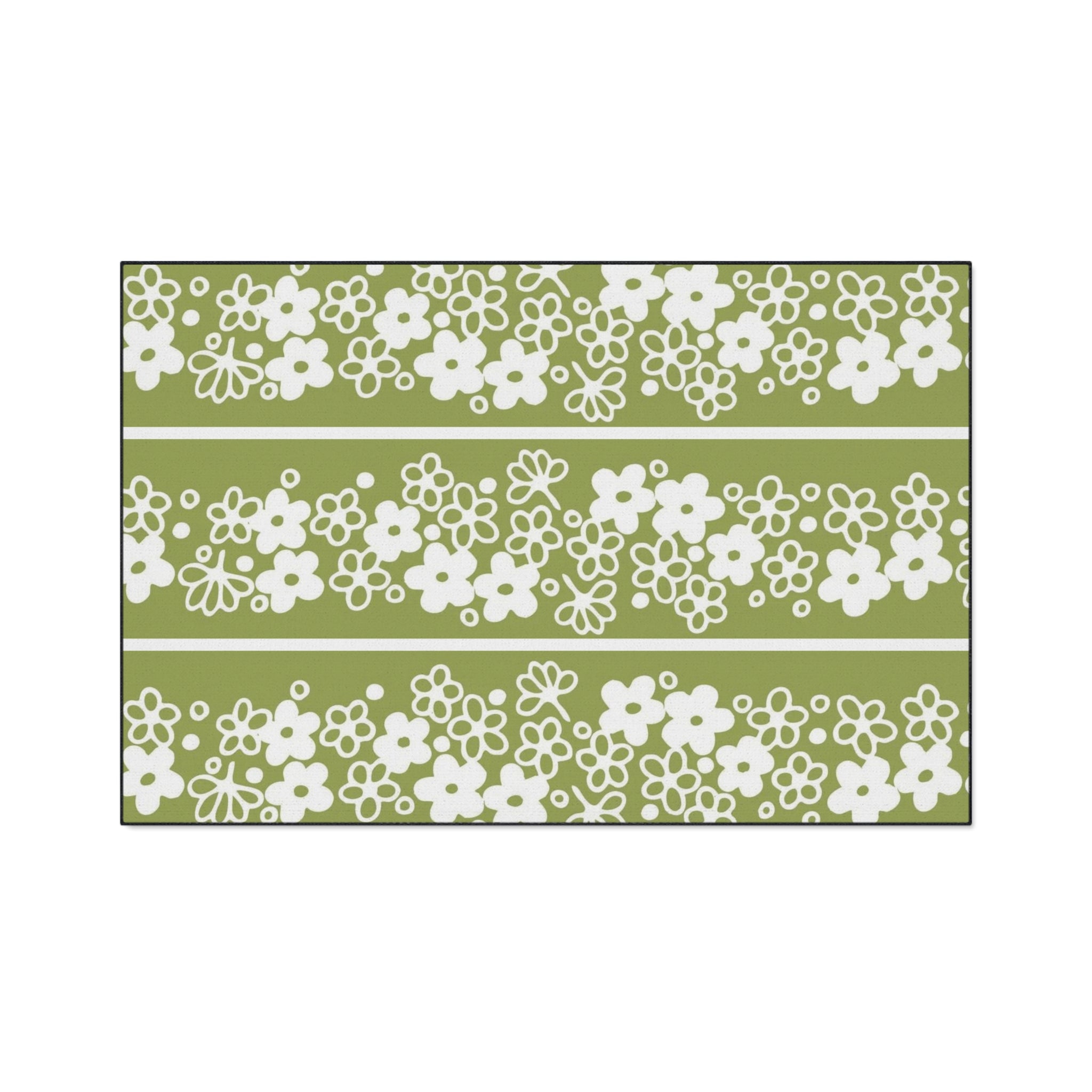 Kitchen Floor Mat, Spring Blossom Pyrex Lover, Collector Retro Kitchen Decor - Mid Century Modern Gal