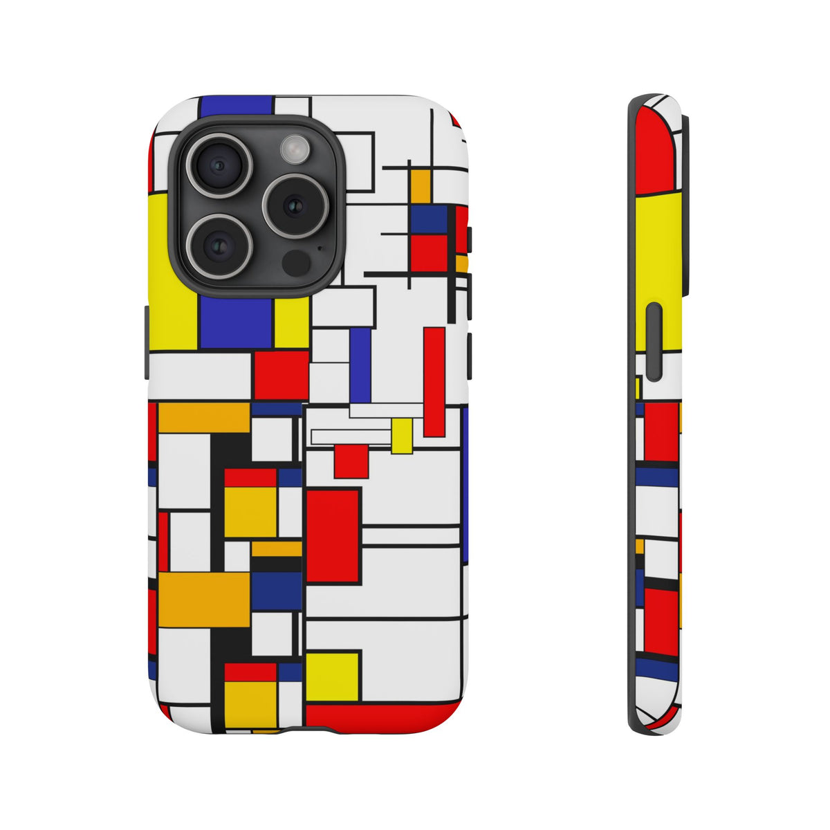Retro Mod Mondrian, Mid Century Modern Style Tough Phone Case