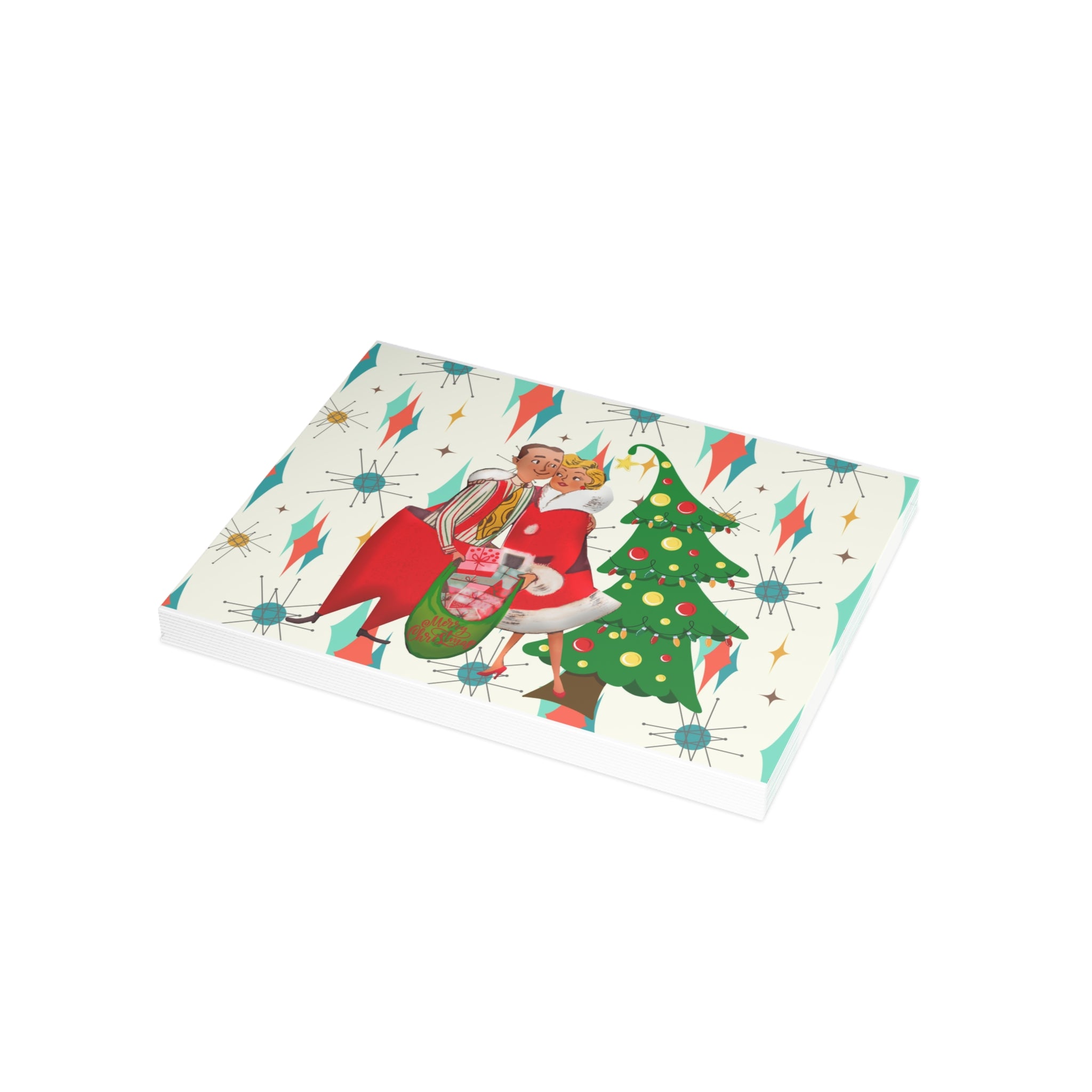 Mid Century Modern 50s Vintage Christmas Kitsch Postcard Bundles (envelopes included) - Mid Century Modern Gal