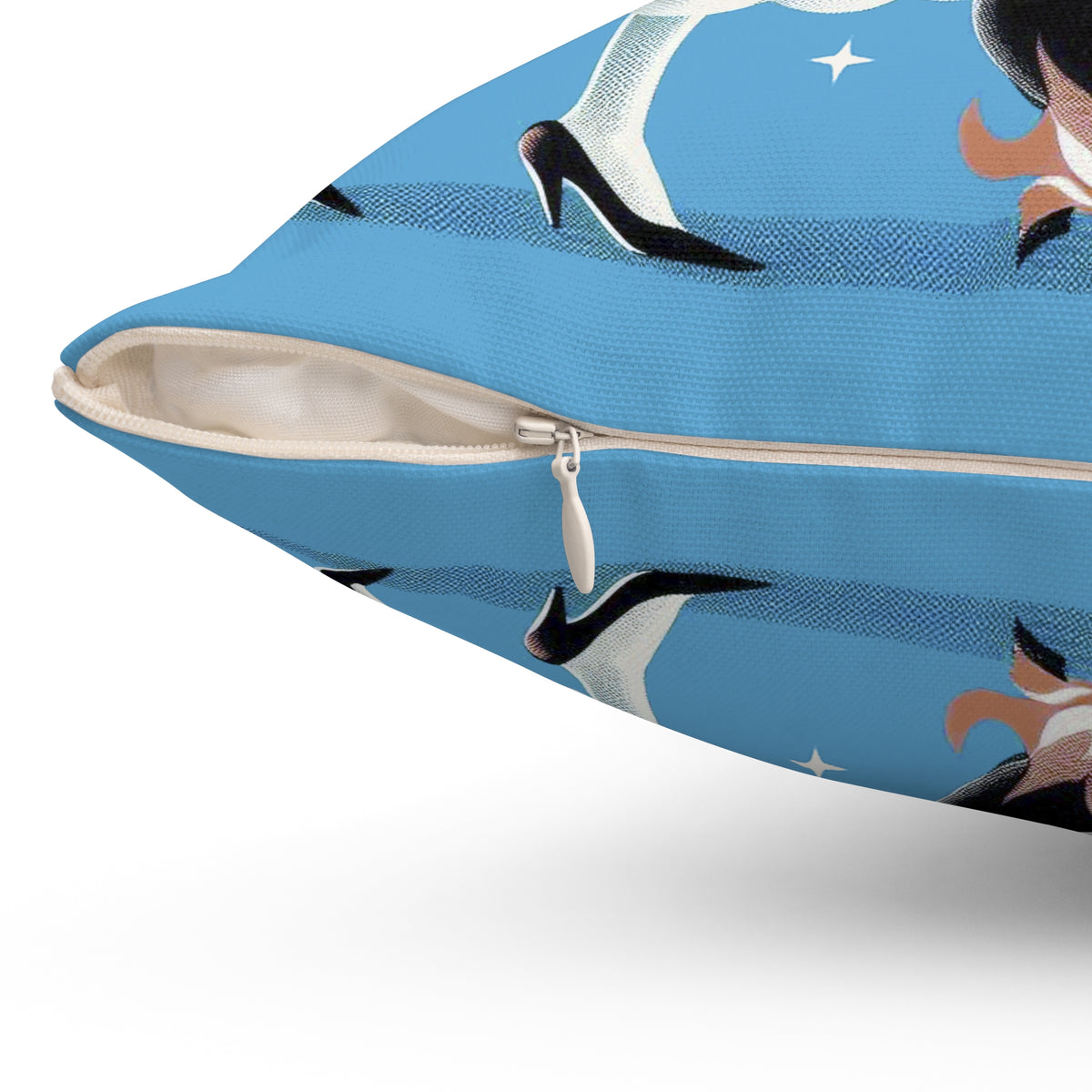 Witch's Brew Mid Century Modern Halloween Gothic Blue Pillow Cover and Insert - Mid Century Modern Gal